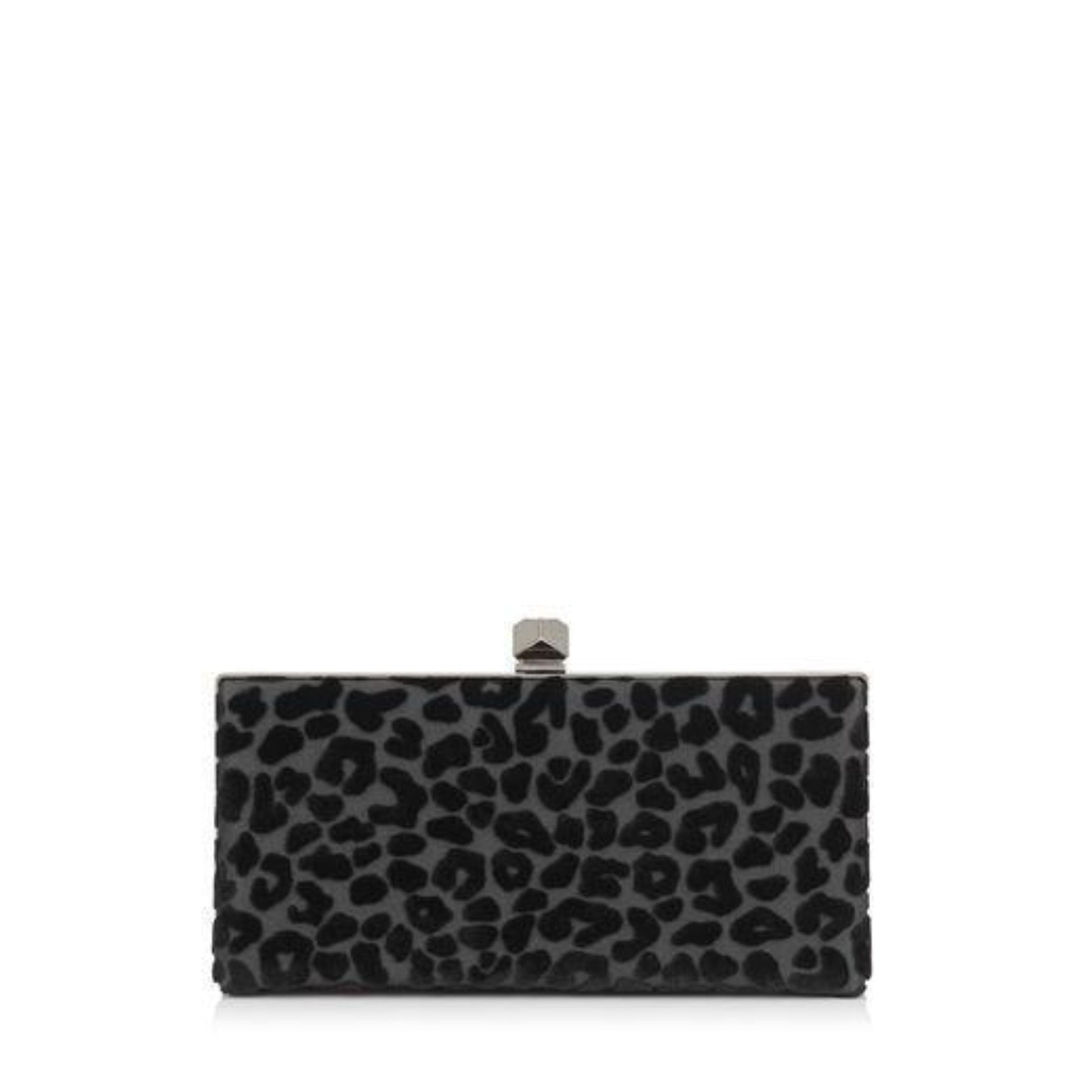 Luxurious Jimmy Choo Celeste Leopard Clutch - Chic Evening Elegance