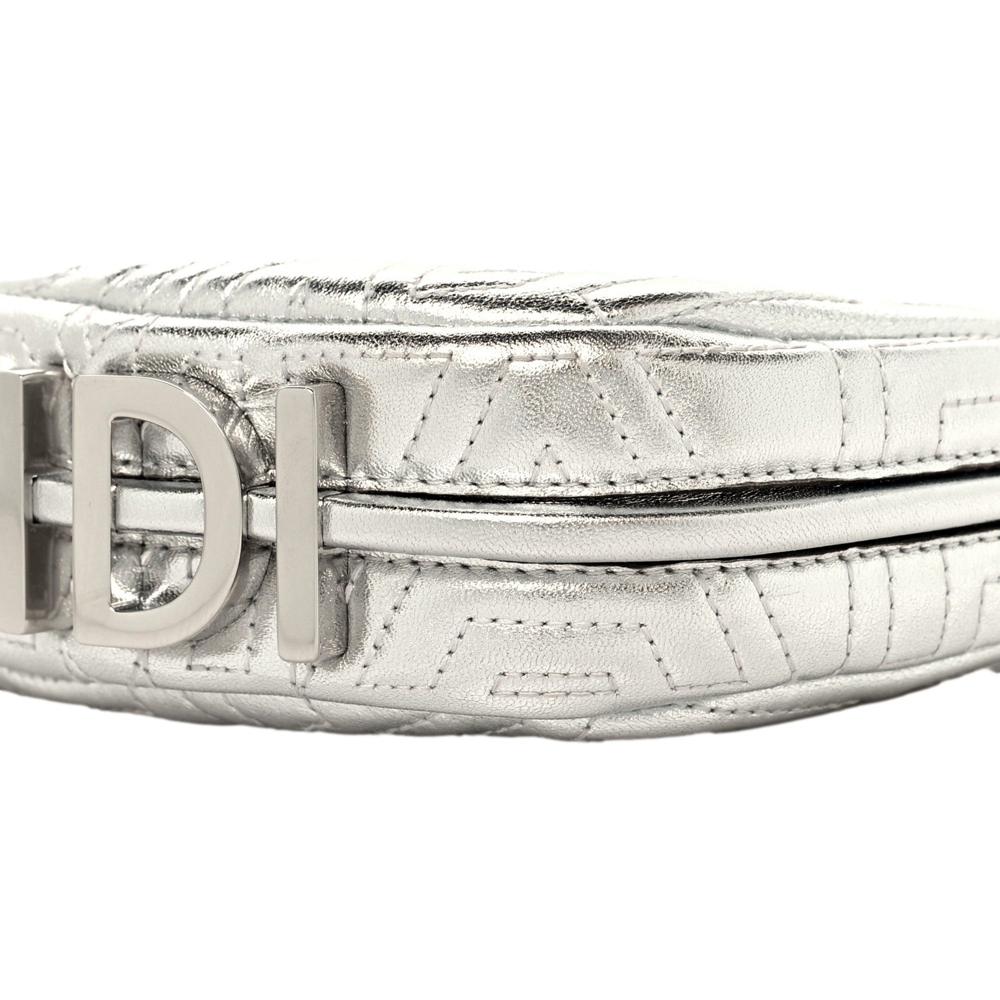 Fendi x Marc Jacobs Silver Hobo Bag - Iconic Fendi Bag Charm