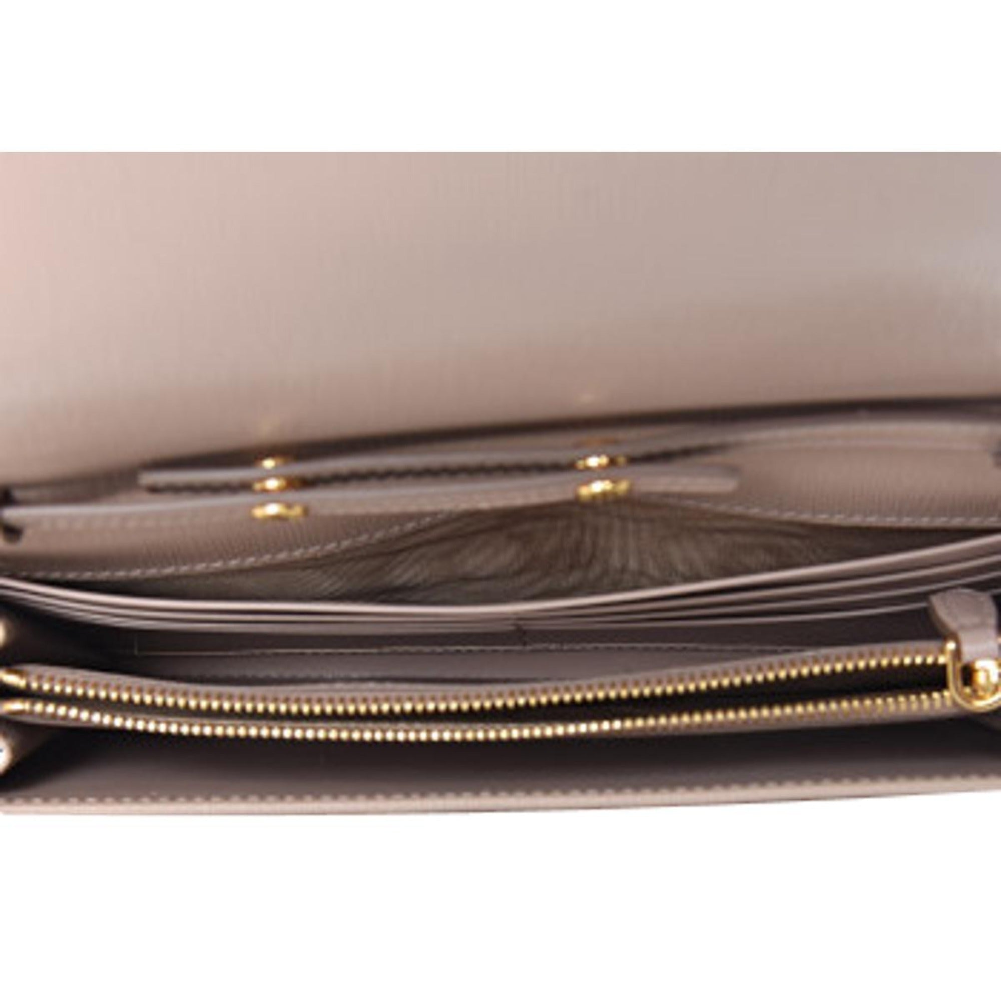Prada Crossbody Bag & Leather Wallet - Chain Wallet in Cipria Beige