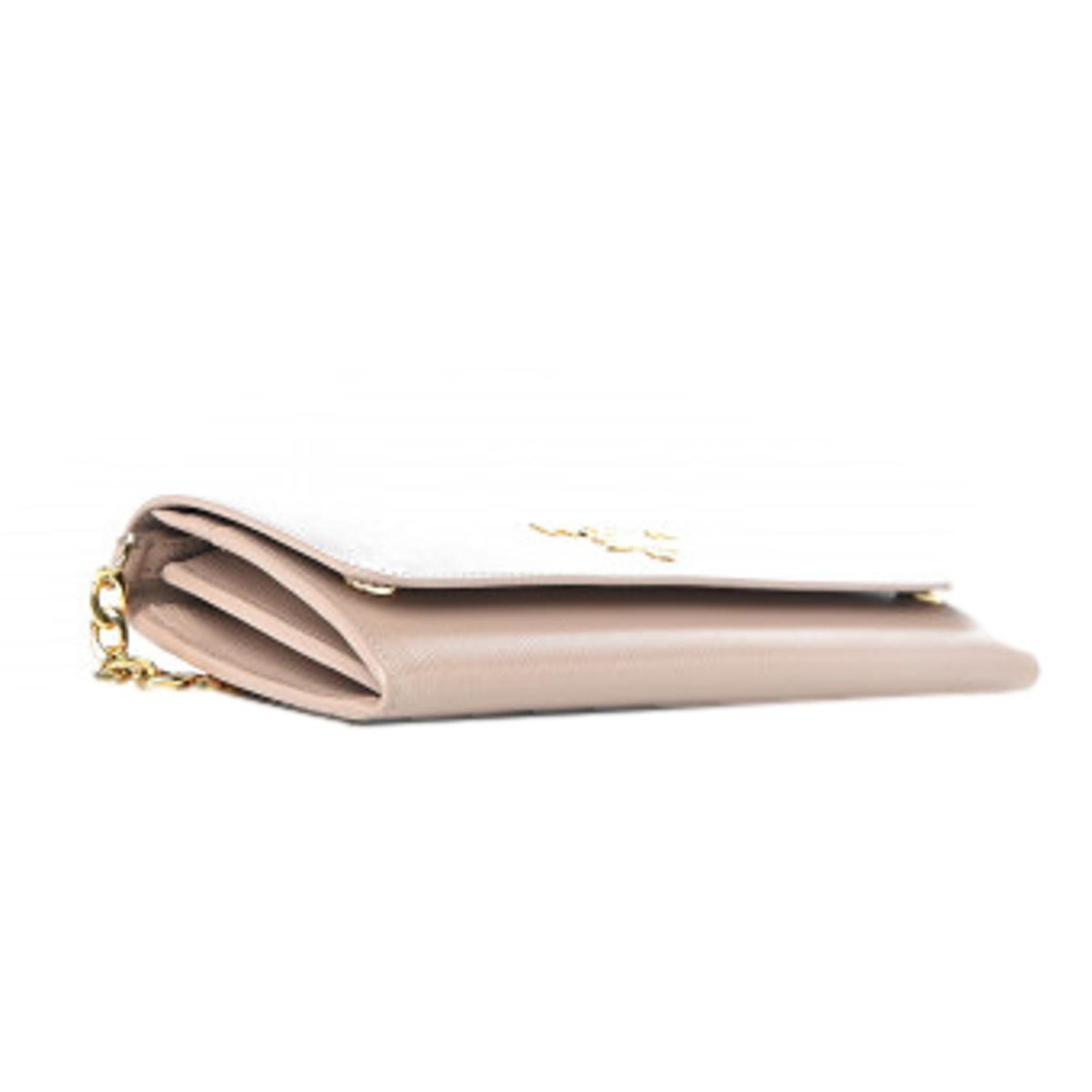 Prada Crossbody Bag & Leather Wallet - Chain Wallet in Cipria Beige