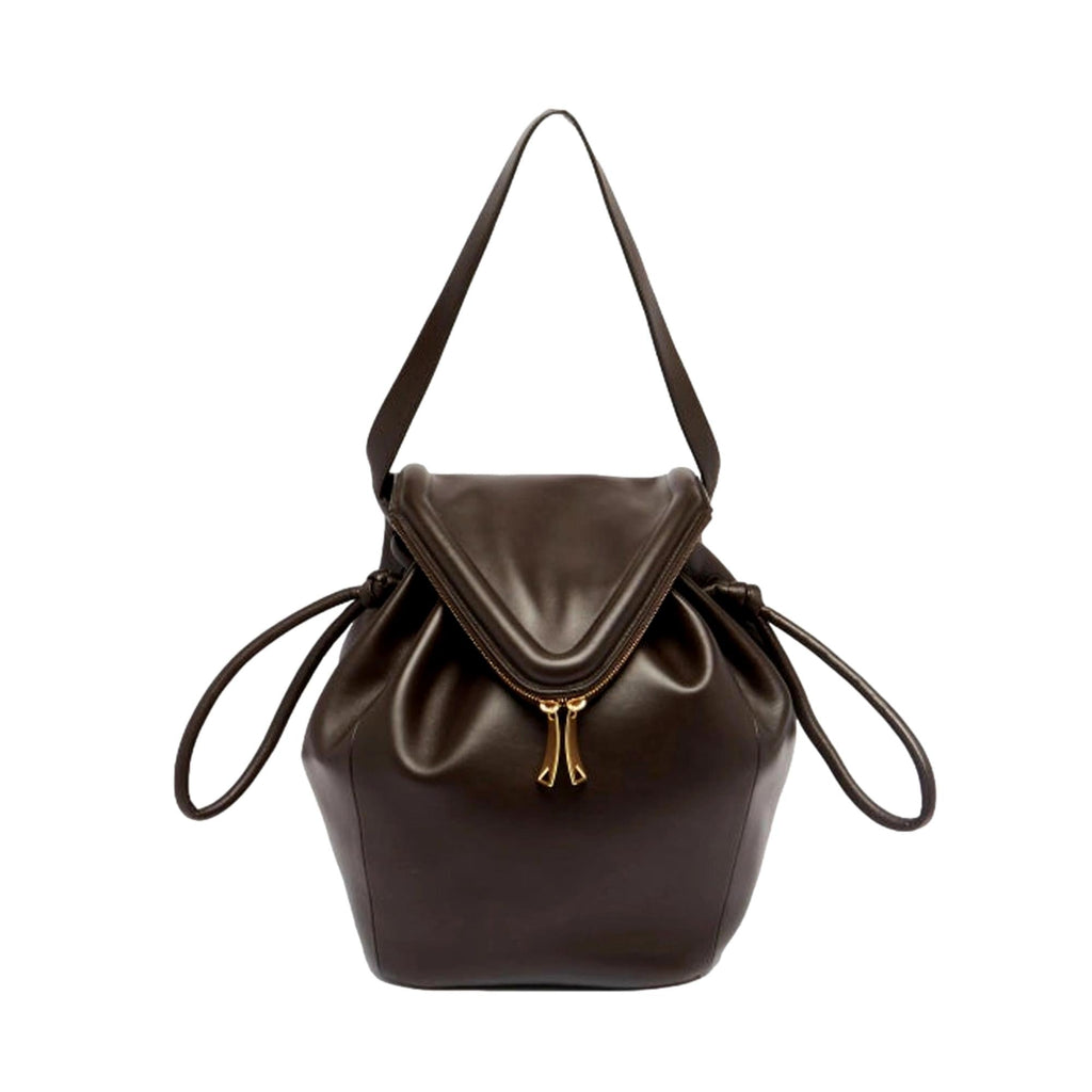 Bottega Veneta Shoulder Bag - Elegant Large Brown Calfskin Style