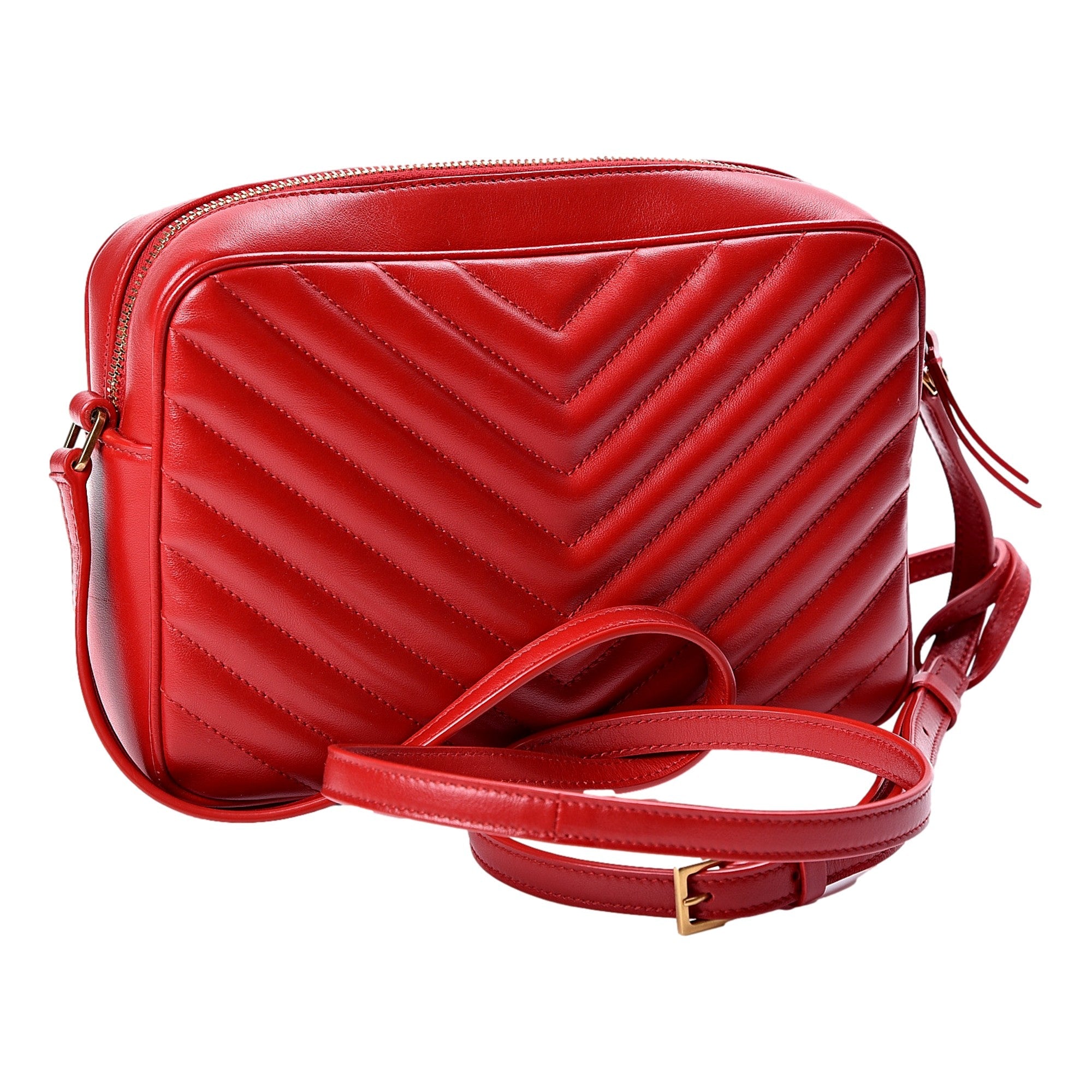 Saint Laurent Rouge Eros Monogram Lou Bag - Timeless Elegance