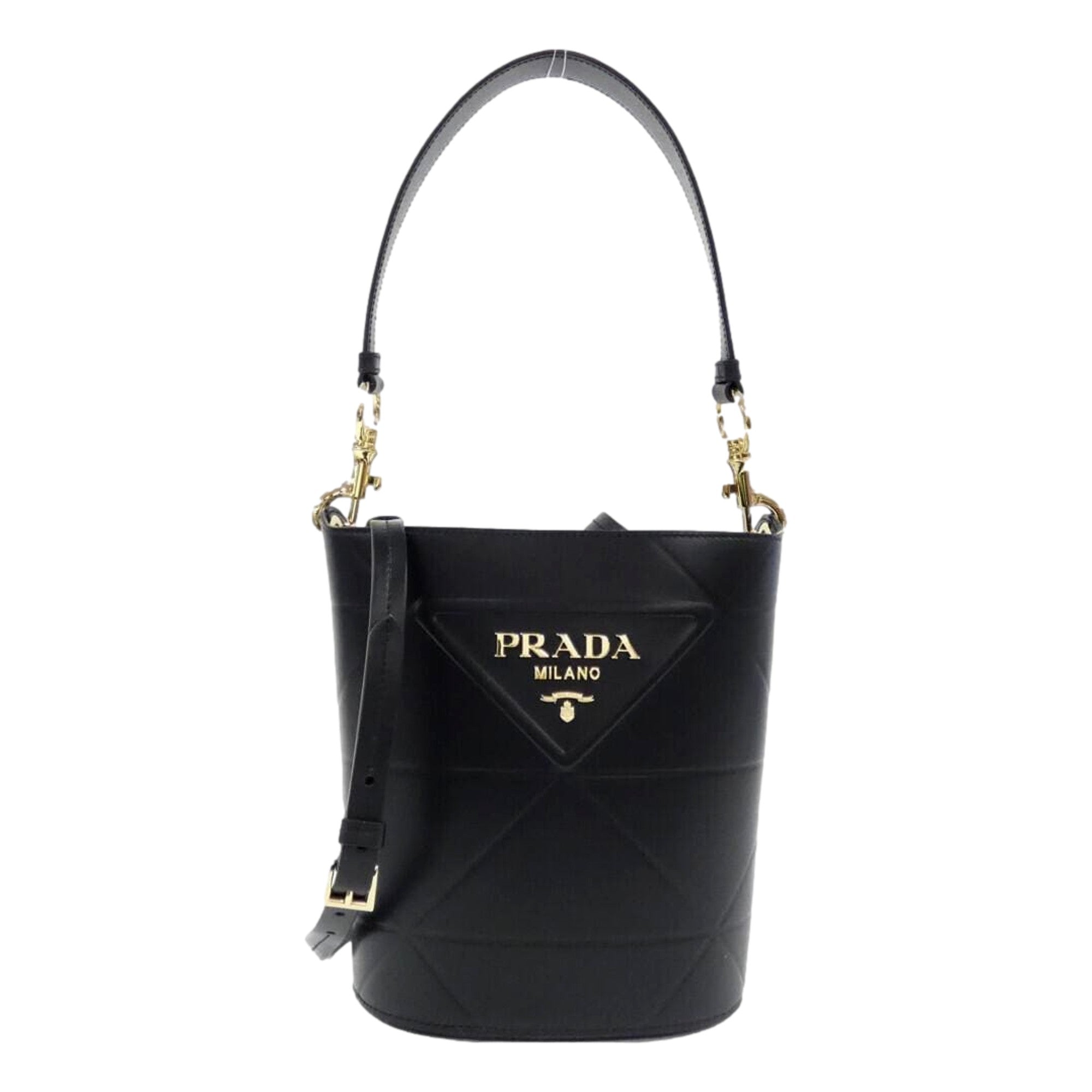 Stylish Prada Bucket Bag: Black Crossbody Bag for Elegance & Function