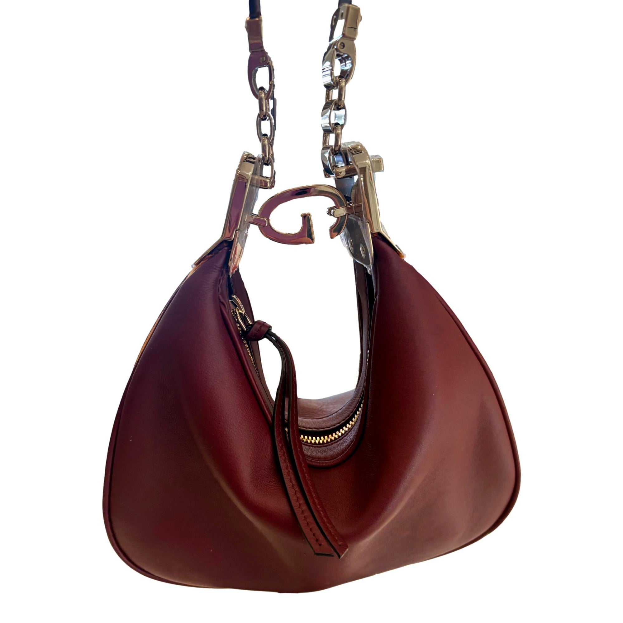 Gucci Attaché Bag: Burgundy Luxury with Iconic GG Design