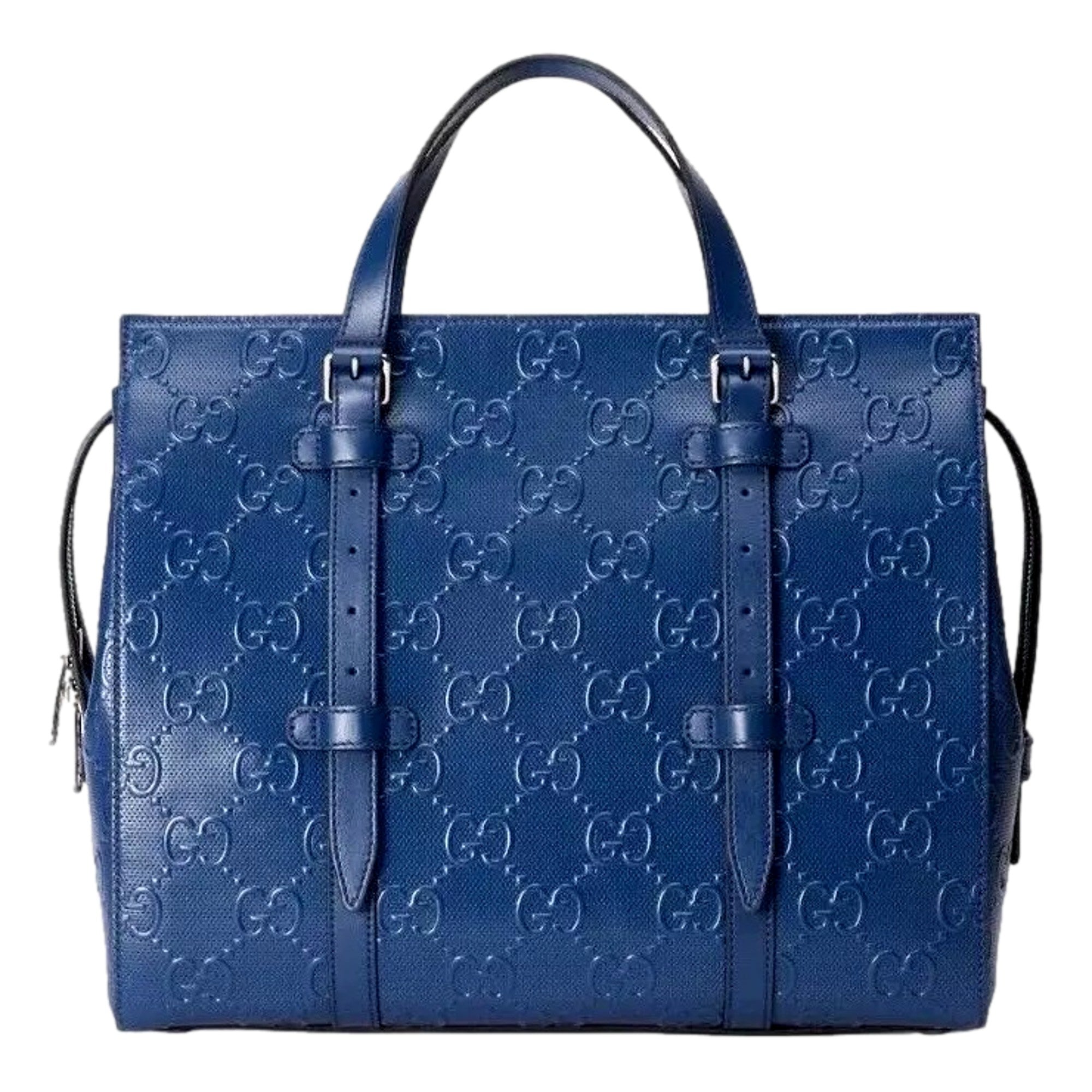 Gucci GG Motif Blue Tote Bag - Luxurious Style & Functionality