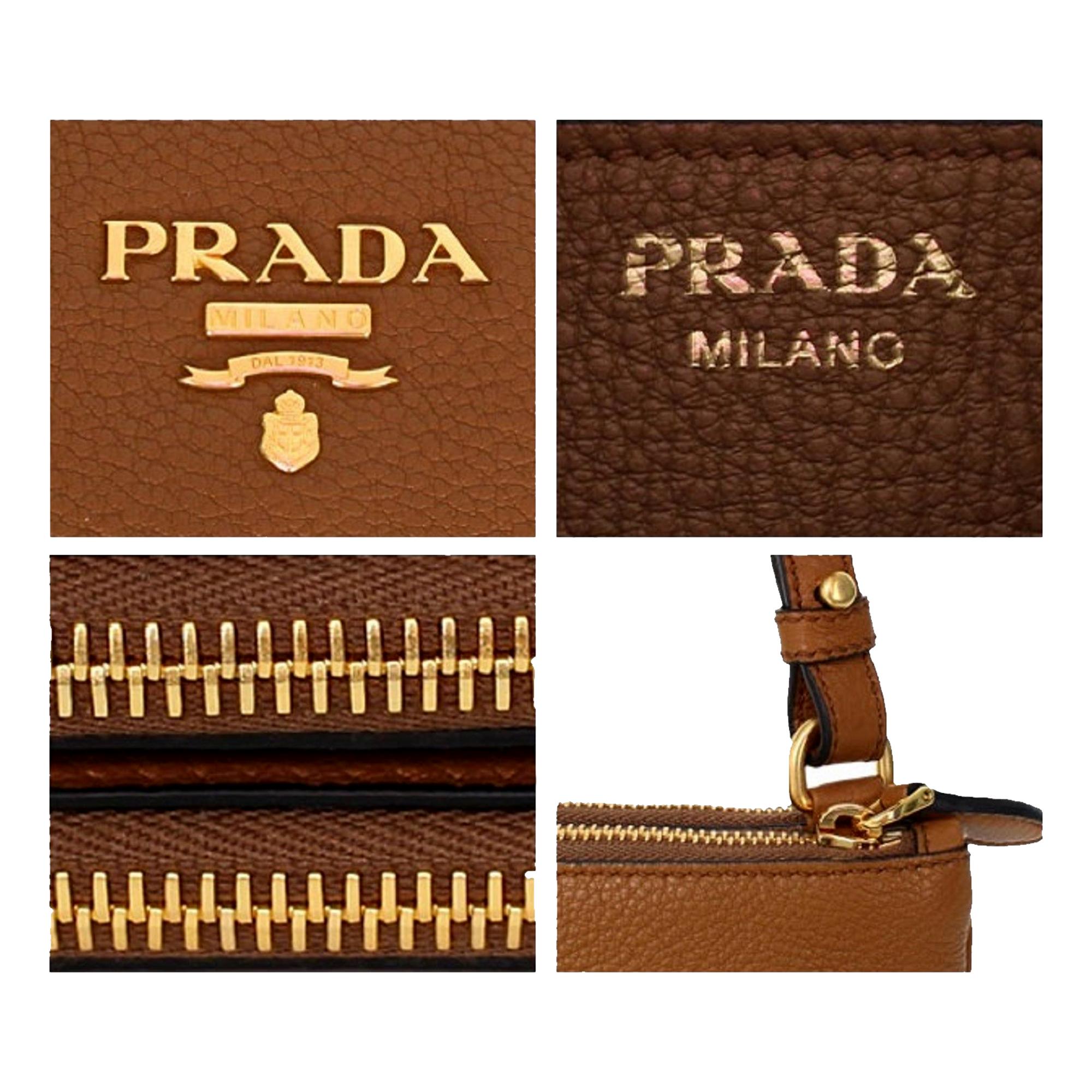 Prada Vitello Cannella Brown Crossbody - Elegance Meets Functionality