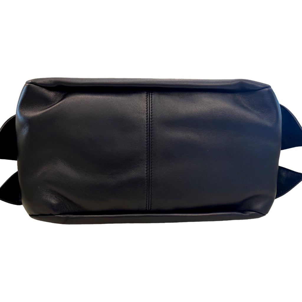 Versace La Medusa Bag - Timeless Black Leather with Gold Chain