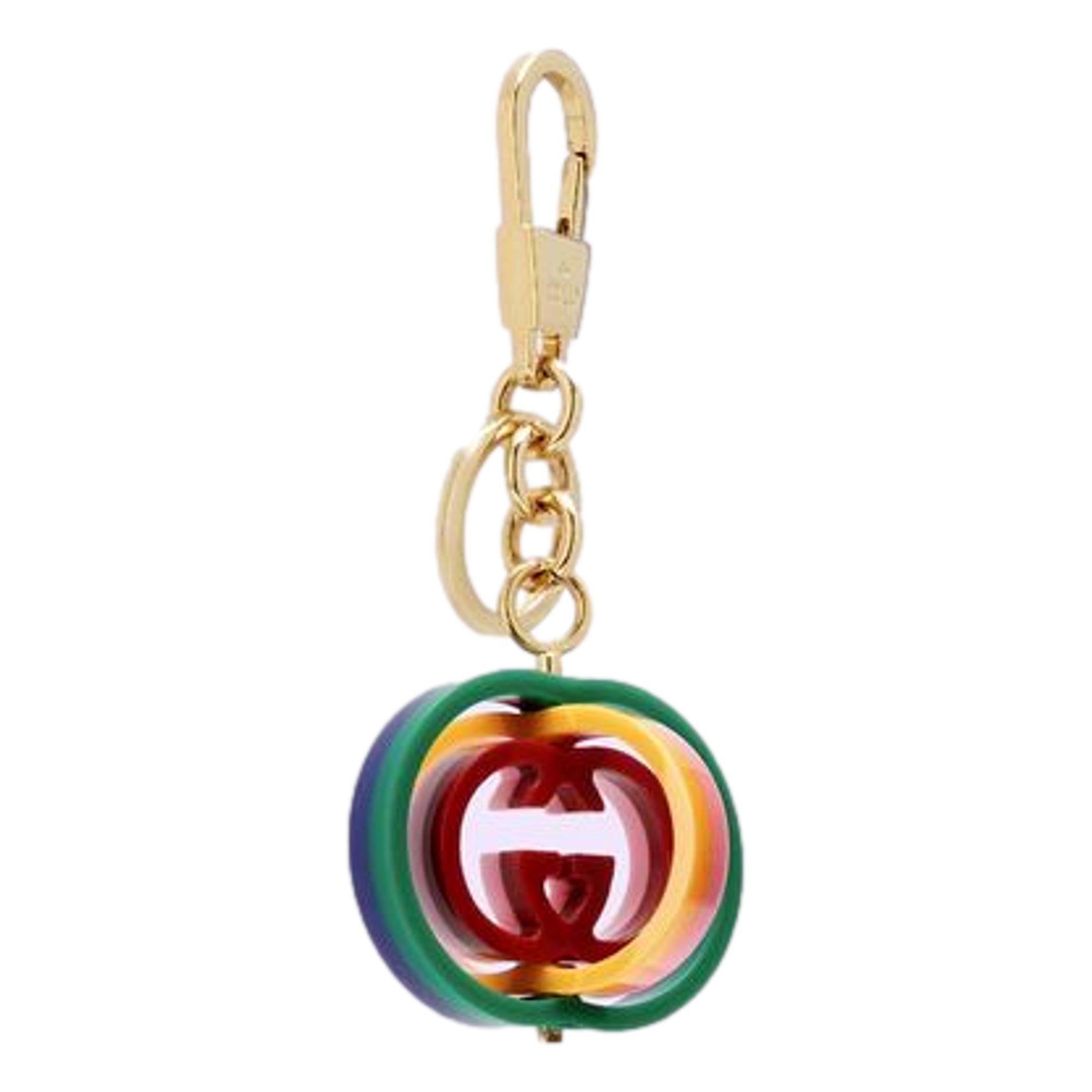 Gucci Interlocking G Rainbow Keyring - Stylish Luxury Charm