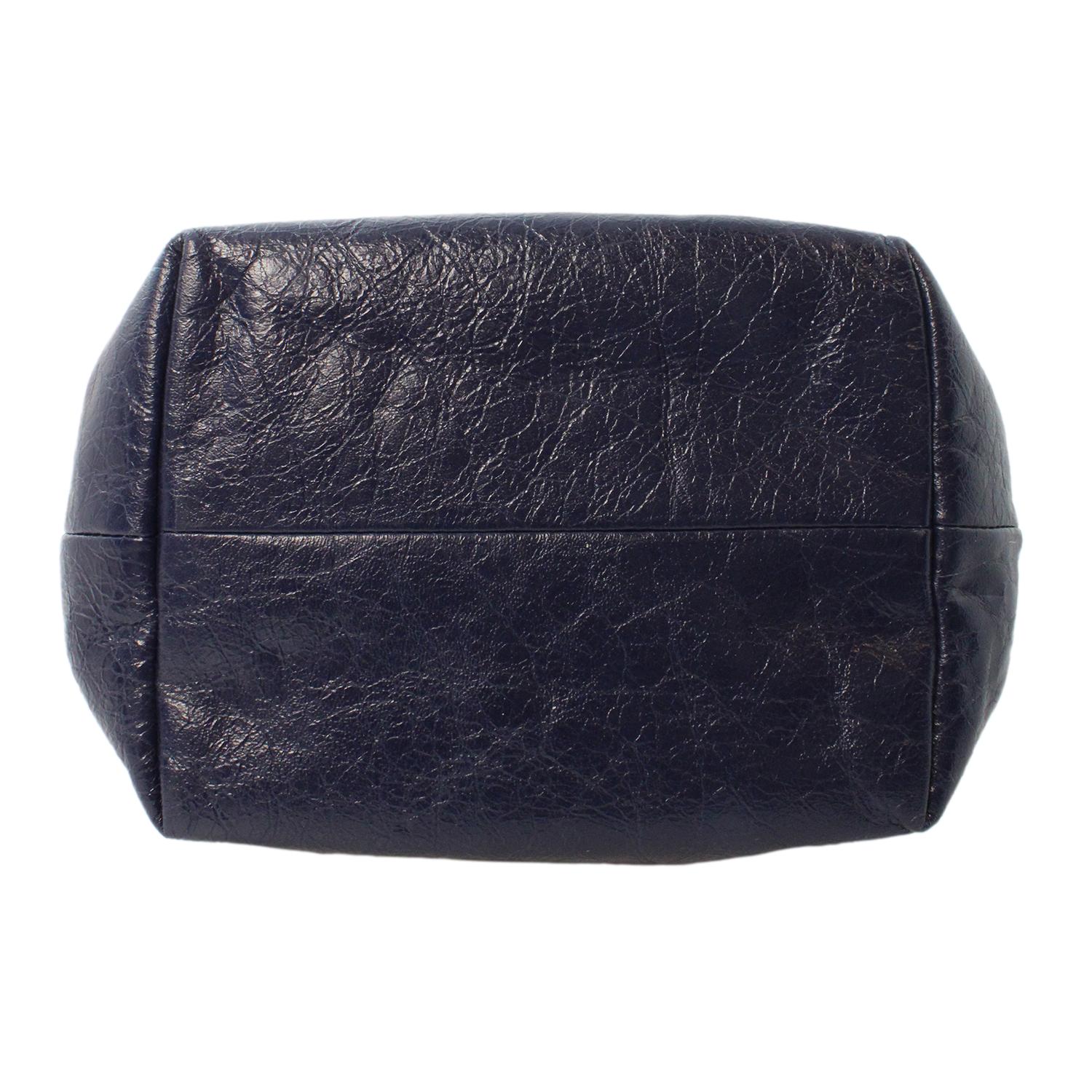 Balenciaga Arena Blue Leather Messenger Bag – Versatile & Stylish