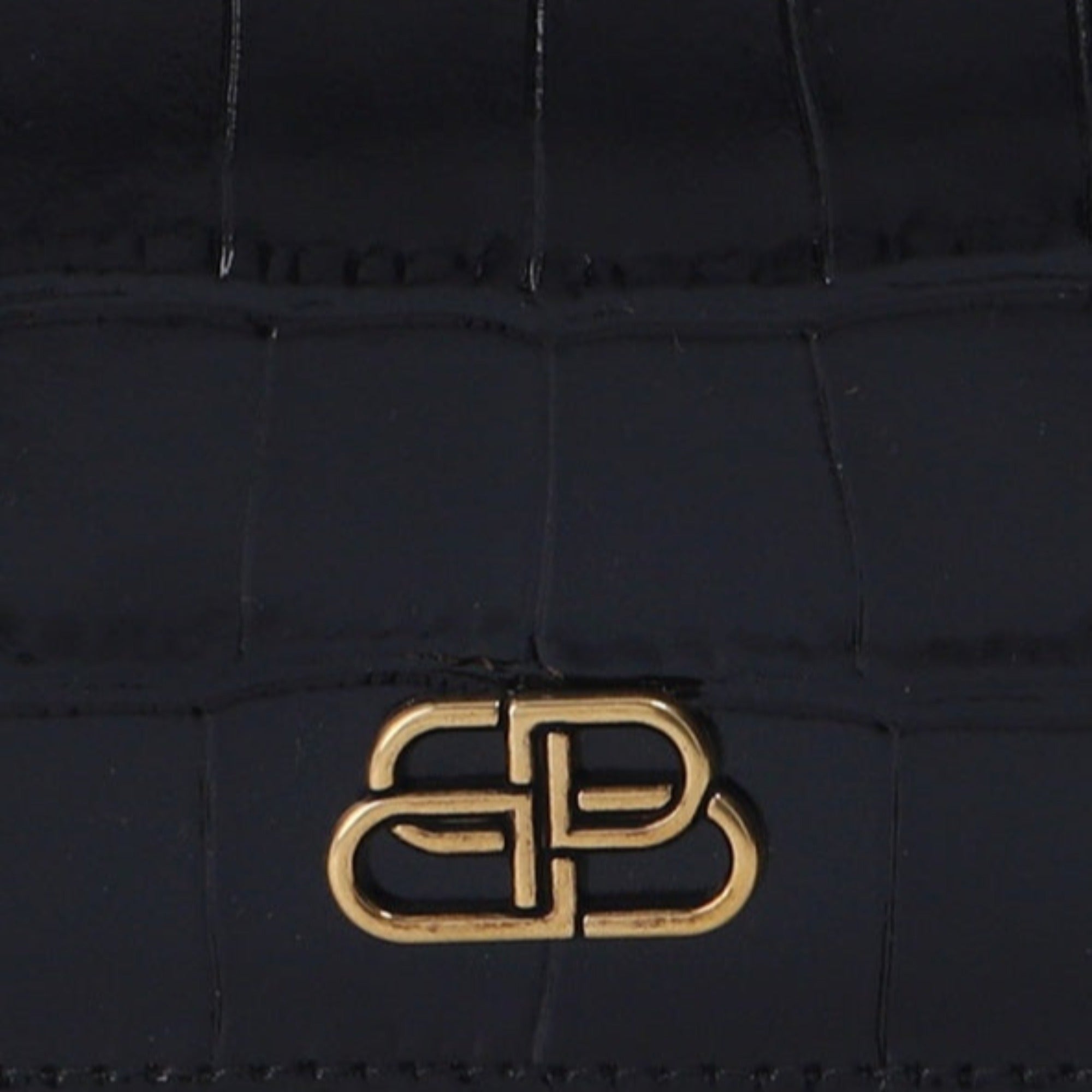 Balenciaga Black Wallet - Crocodile Embossed Luxury Wallet