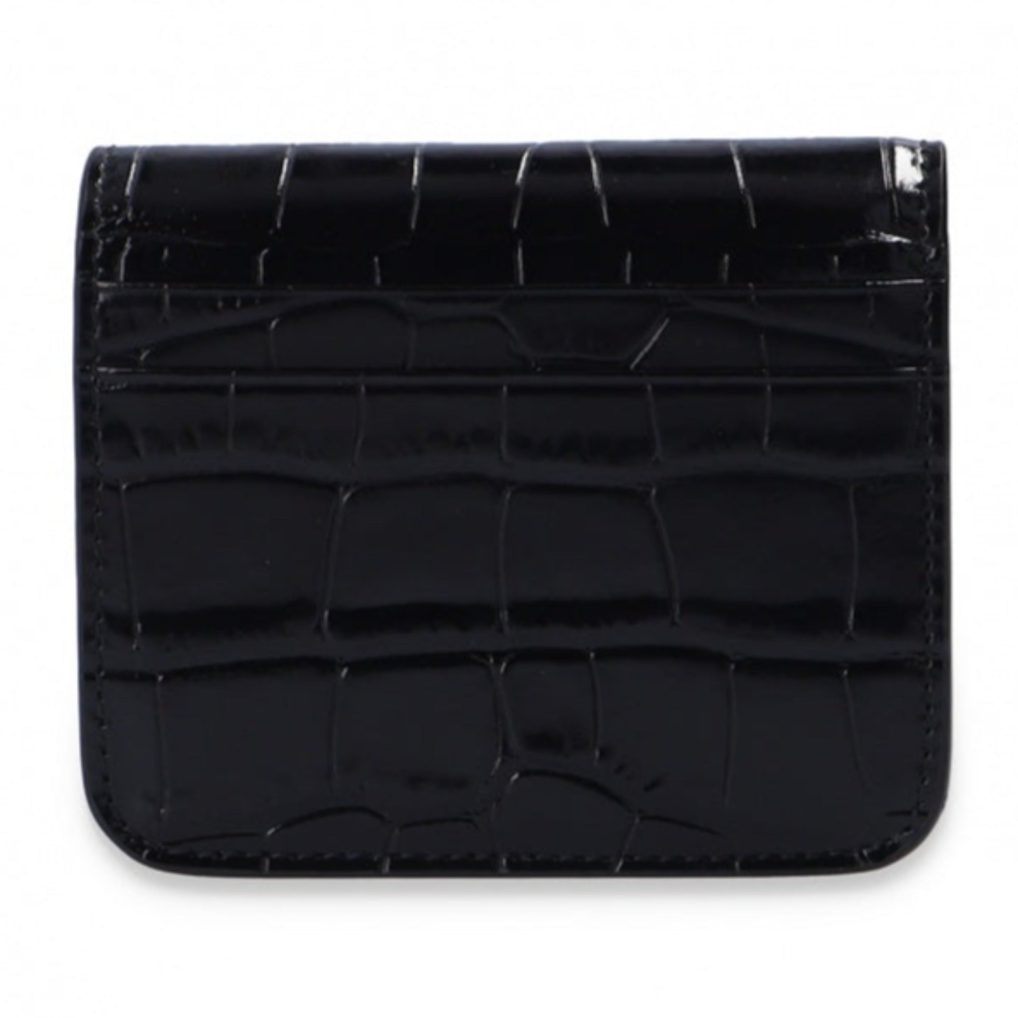 Balenciaga Black Wallet - Crocodile Embossed Luxury Wallet