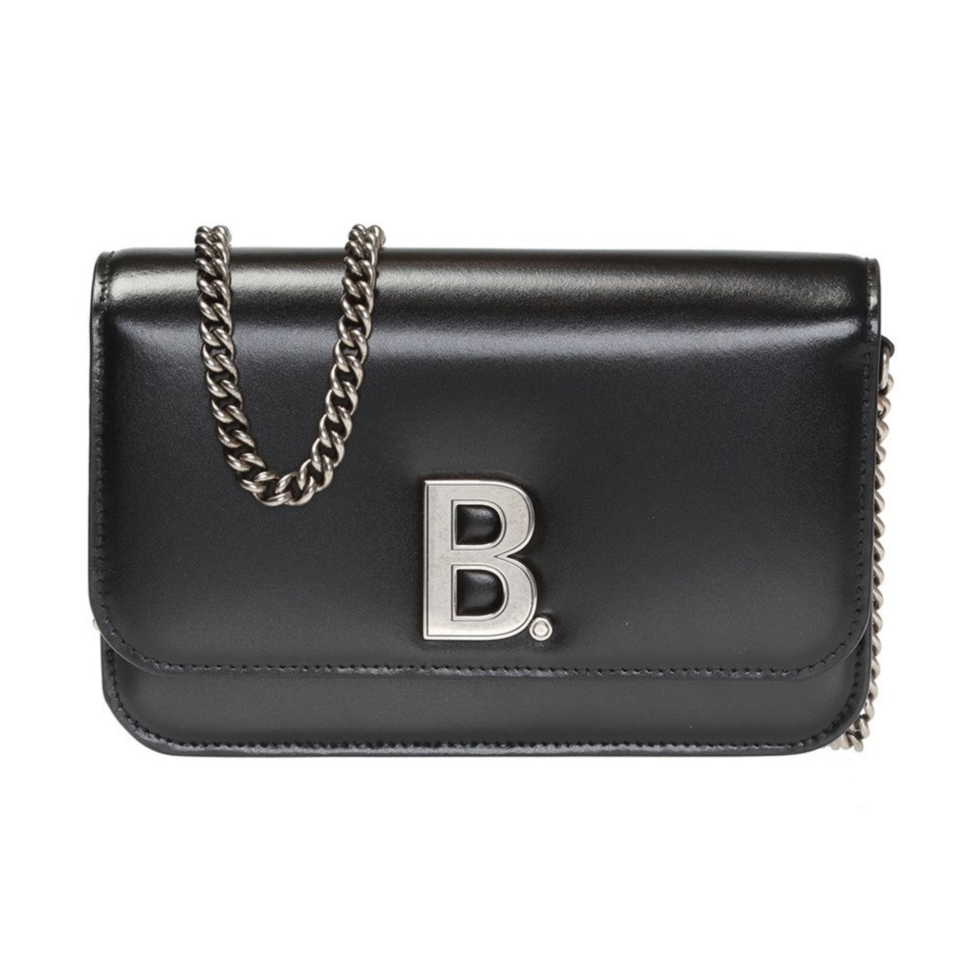 Balenciaga Wallet Bag: Black Bag & Chain Wallet Bag in Calfskin