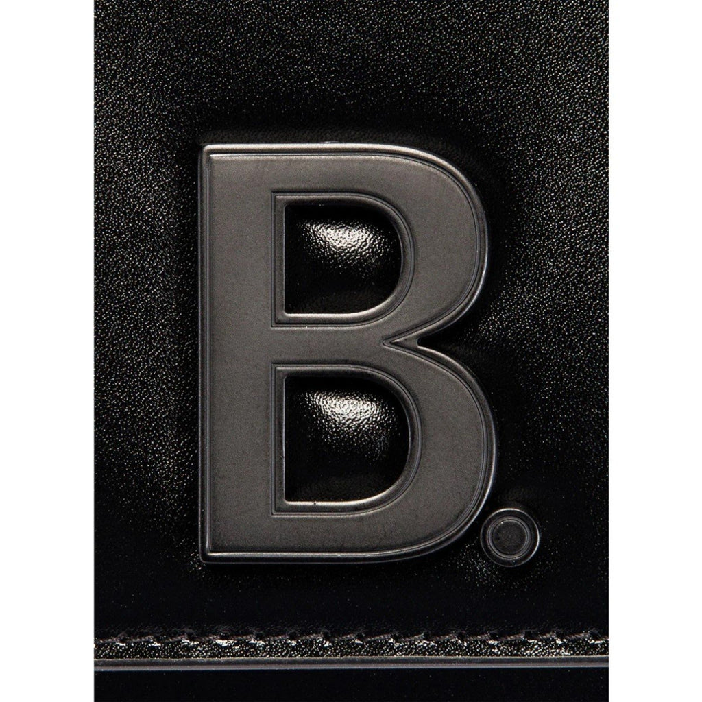 Balenciaga Black Calfskin Leather Chain Wallet Shoulder Bag