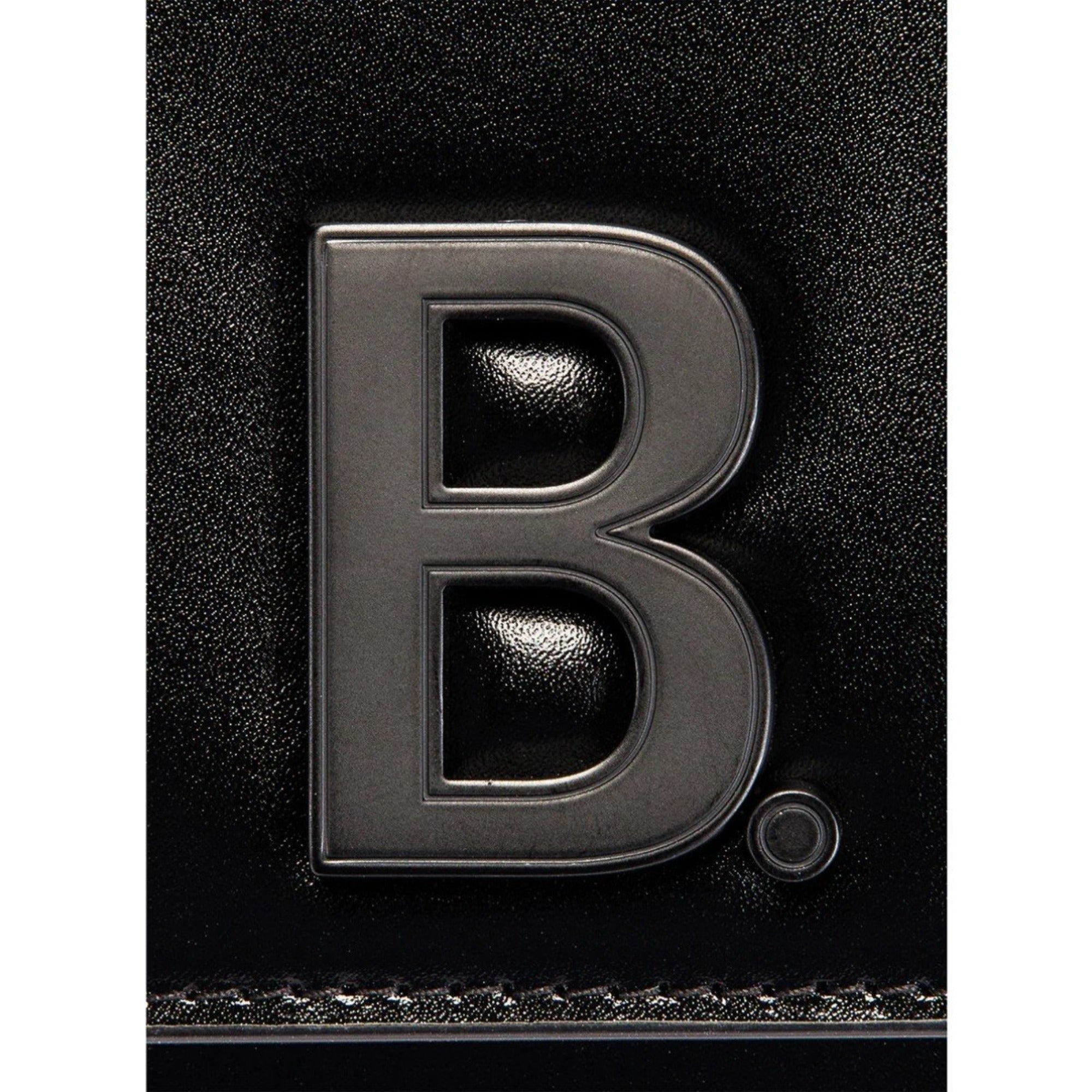 Balenciaga Black Calfskin Leather Chain Wallet Shoulder Bag