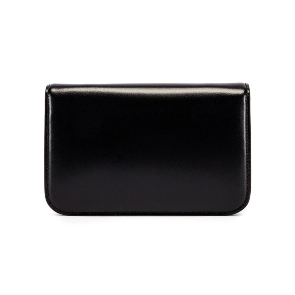 Balenciaga Black Calfskin Leather Chain Wallet Shoulder Bag