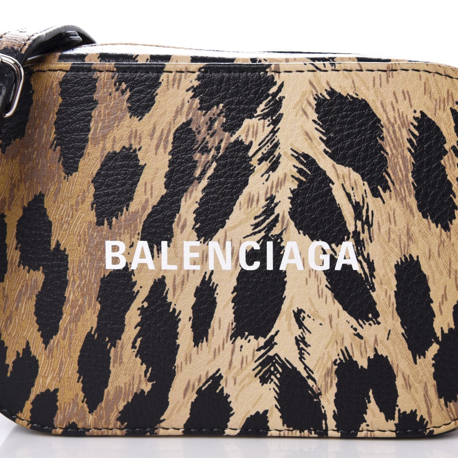 Balenciaga Leopard Camera Bag - Luxurious Calfskin & Crossbody Style