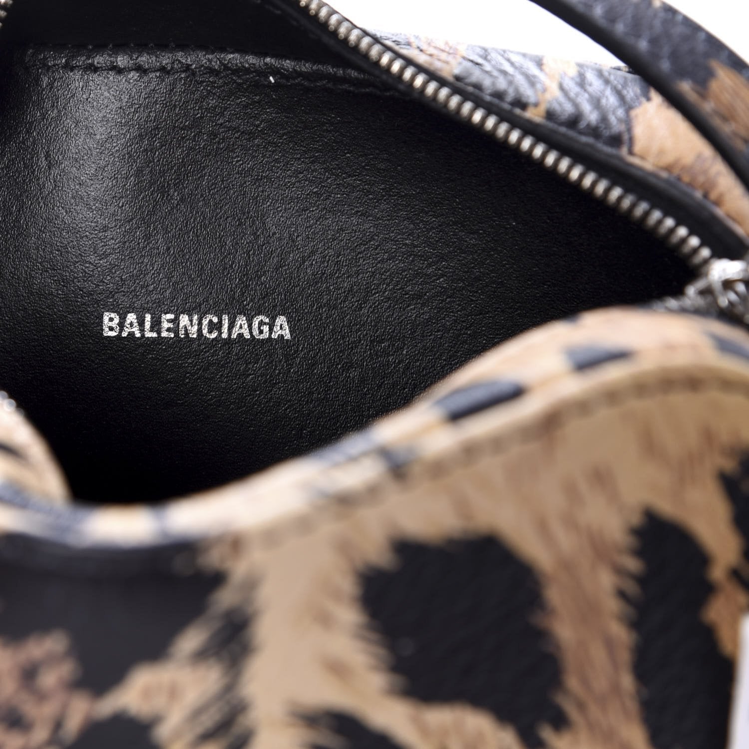 Balenciaga Leopard Camera Bag - Luxurious Calfskin & Crossbody Style