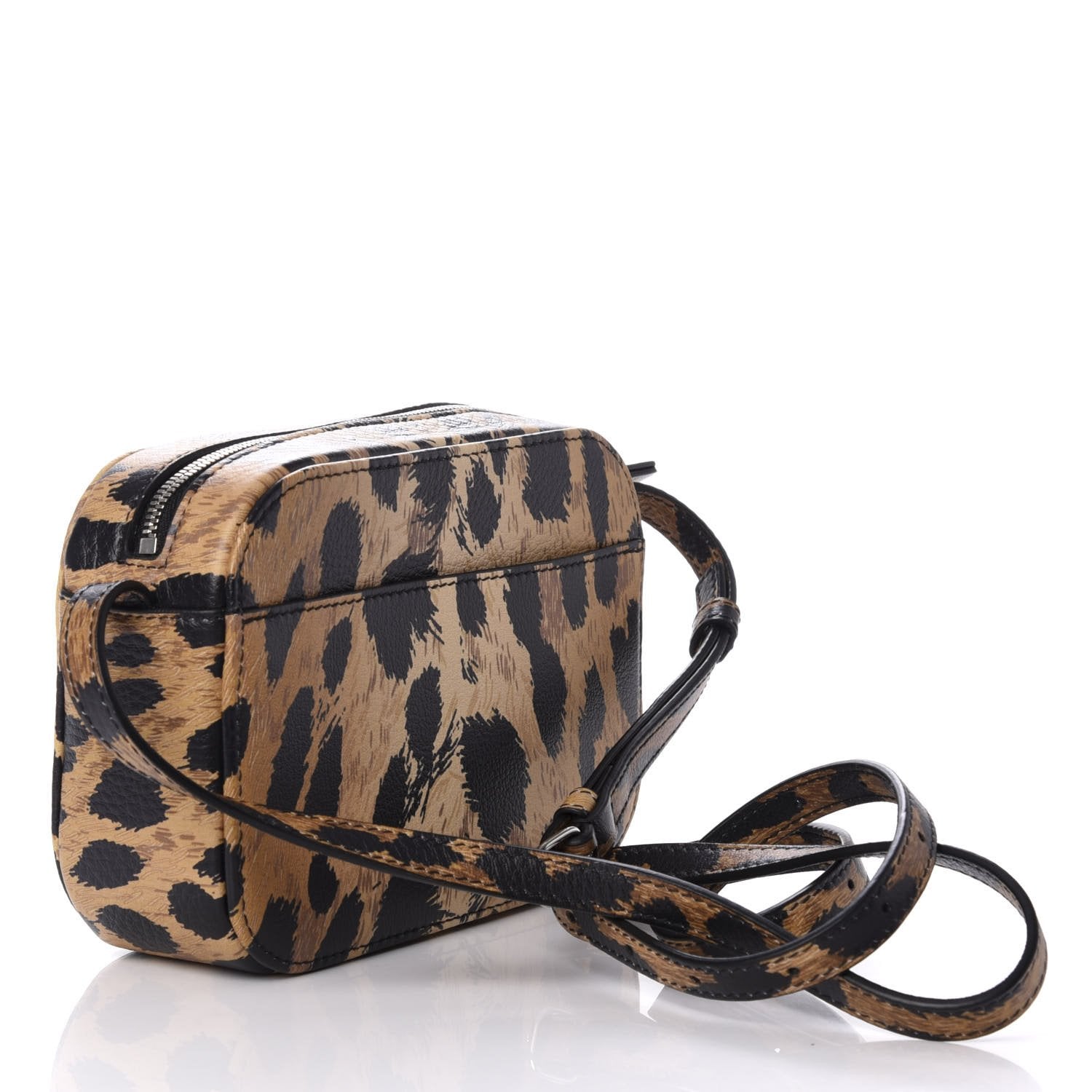 Balenciaga Leopard Camera Bag - Luxurious Calfskin & Crossbody Style