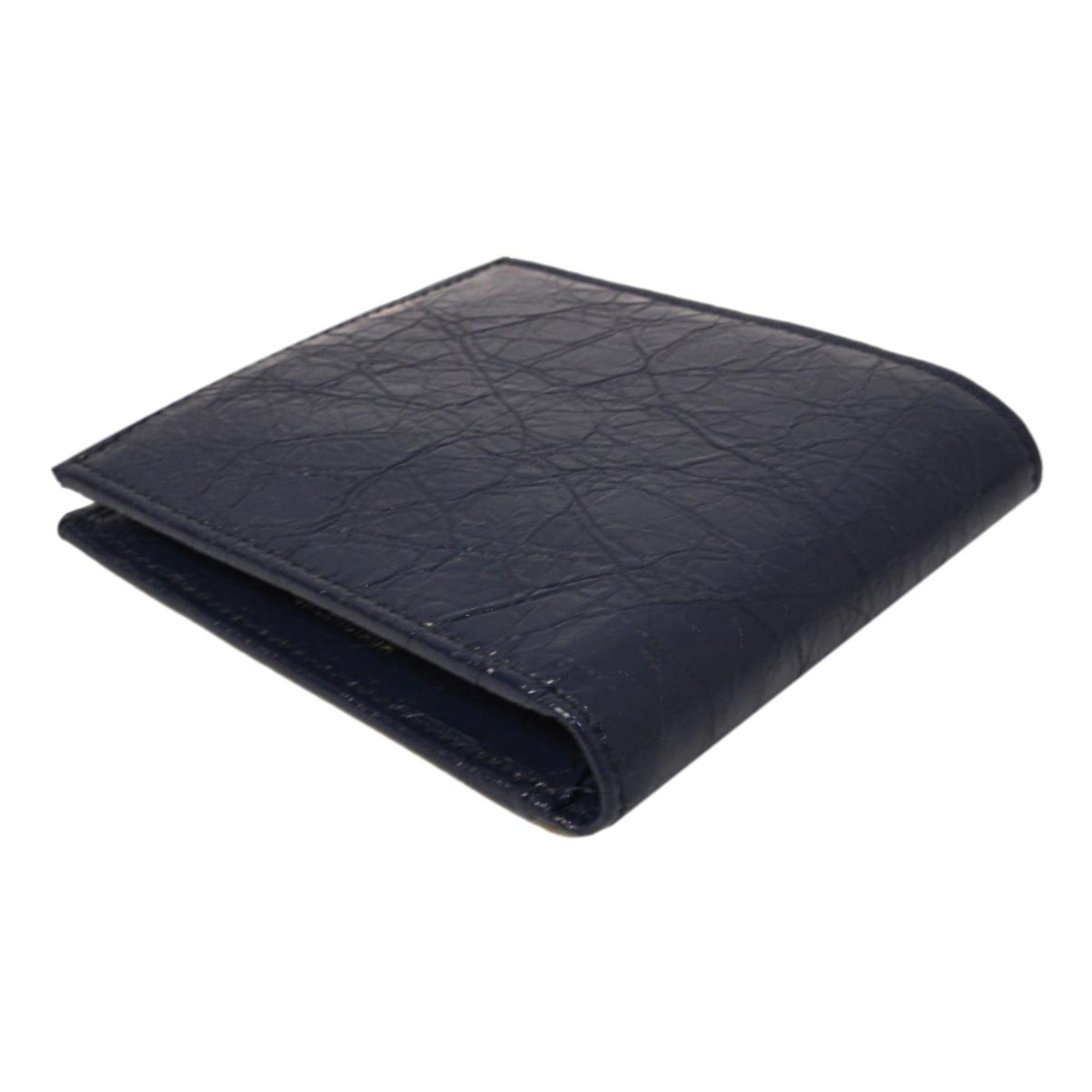 Bifold Wallet - Men's Luxurious Balenciaga Leather Wallet in Blue