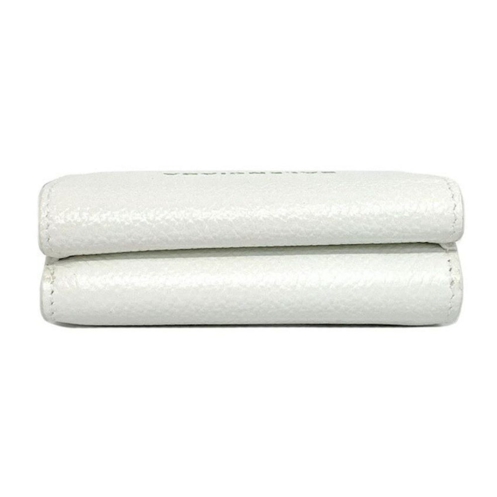 Balenciaga White Wallet - Leather Trifold Luxury Wallet for Style