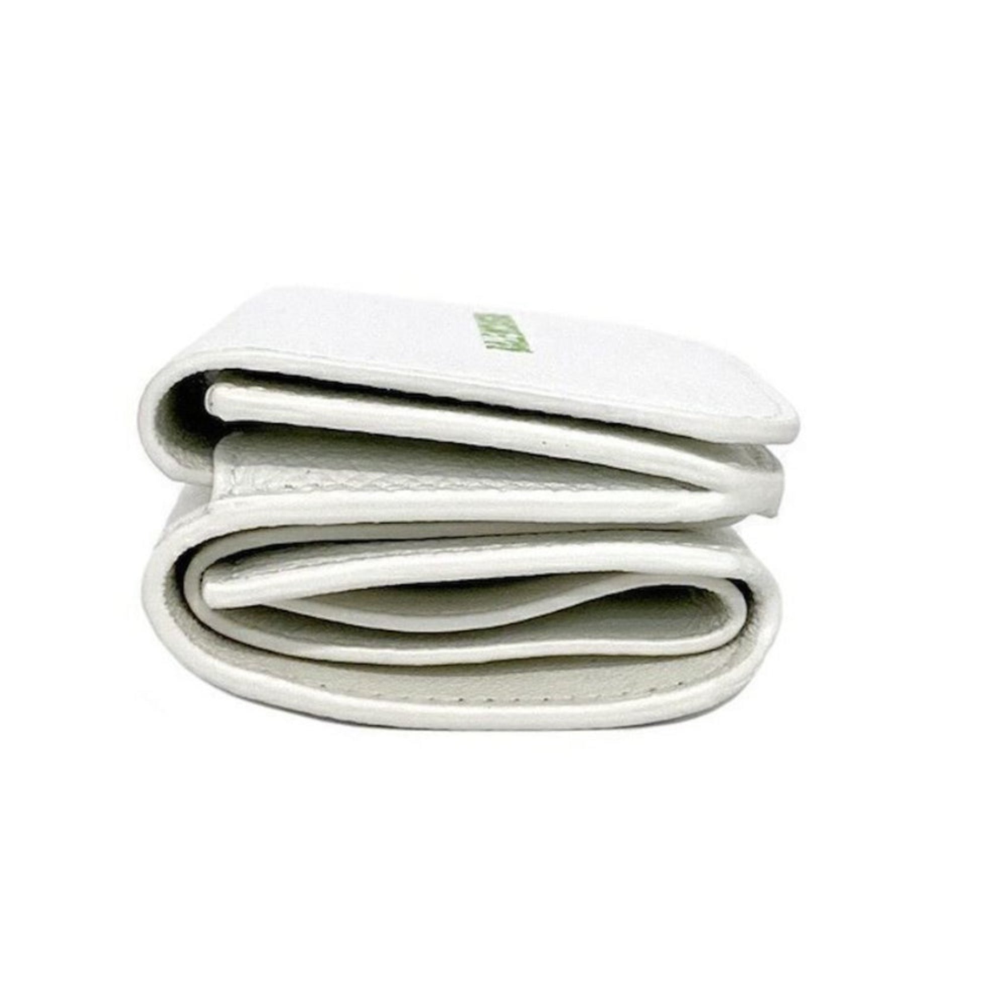 Balenciaga White Wallet - Leather Trifold Luxury Wallet for Style