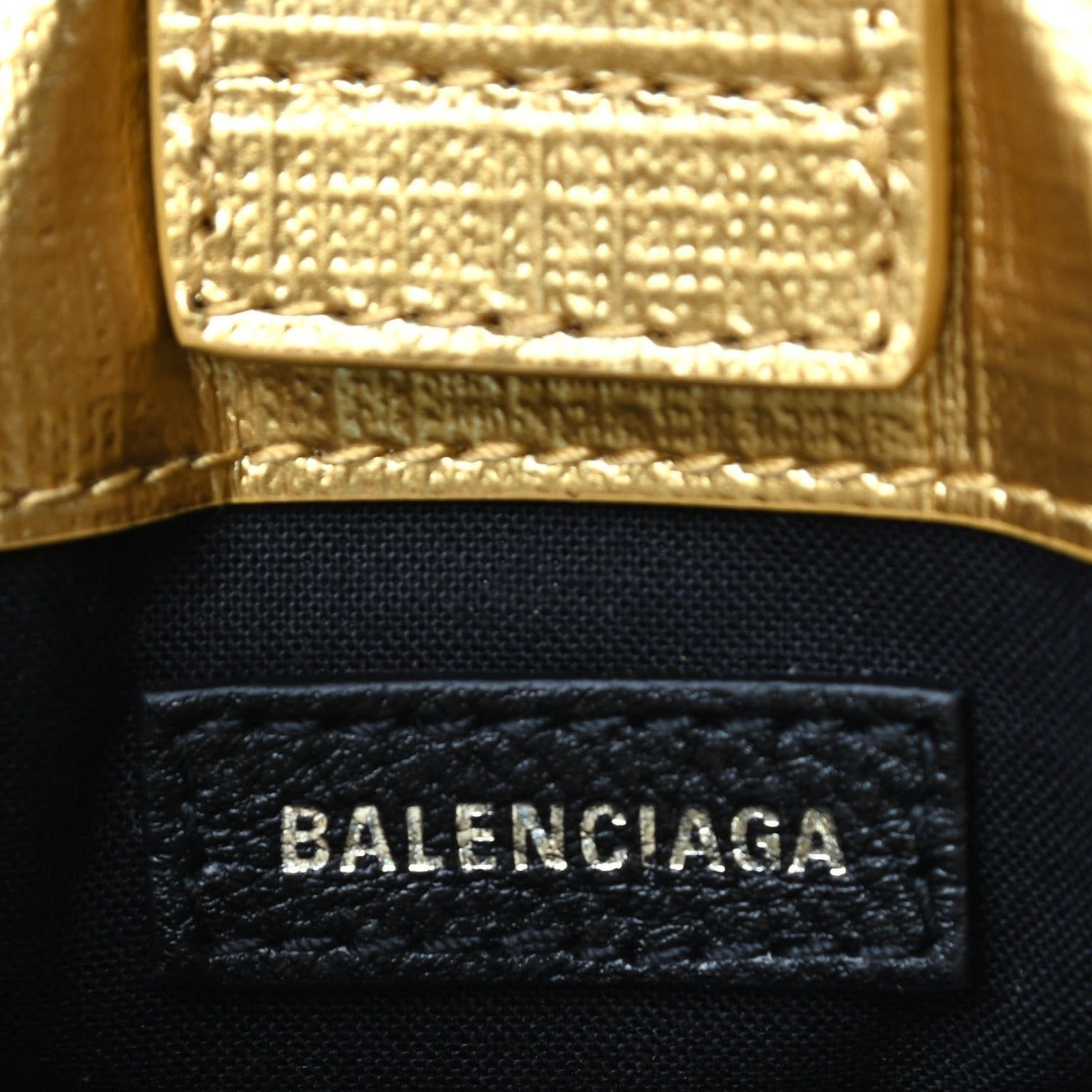 Balenciaga Gold Leather Crossbody Bag - Luxury Meets Functionality