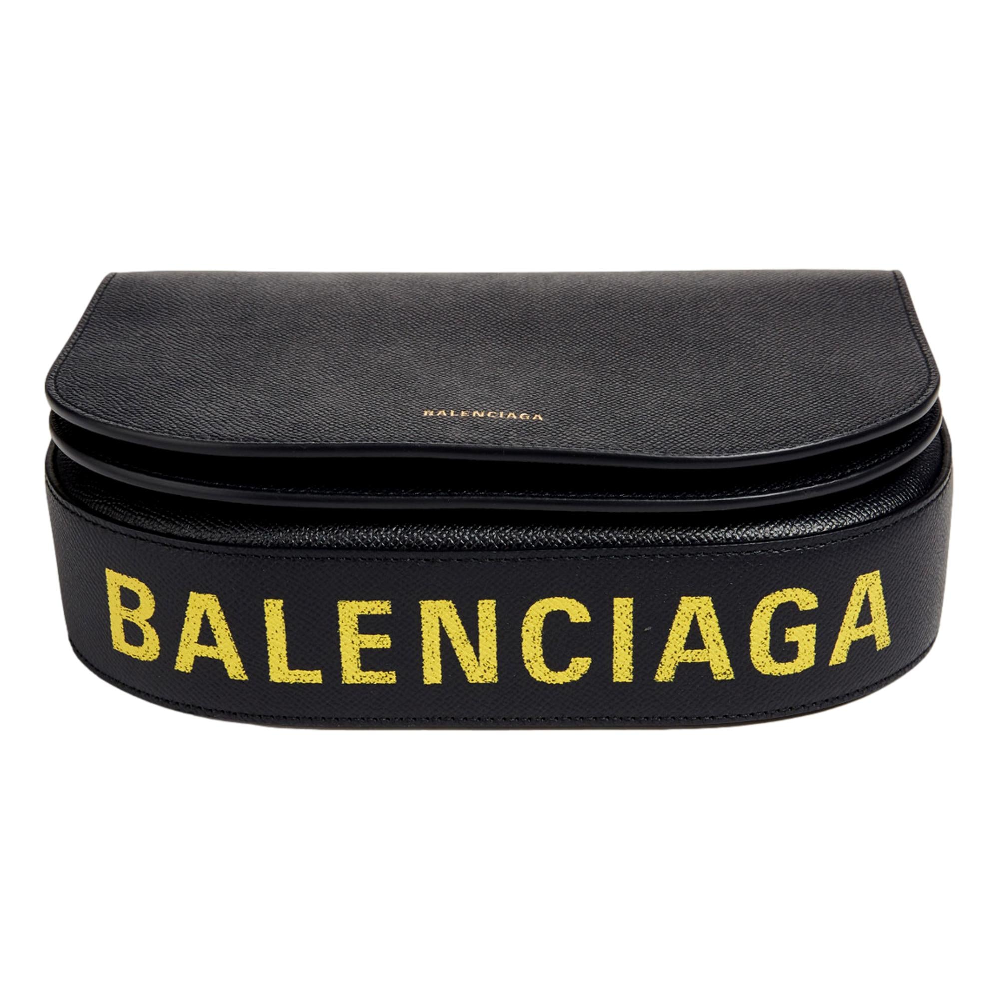 Balenciaga Leather Shoulder Bag - Navy, Elegant & Spacious Design