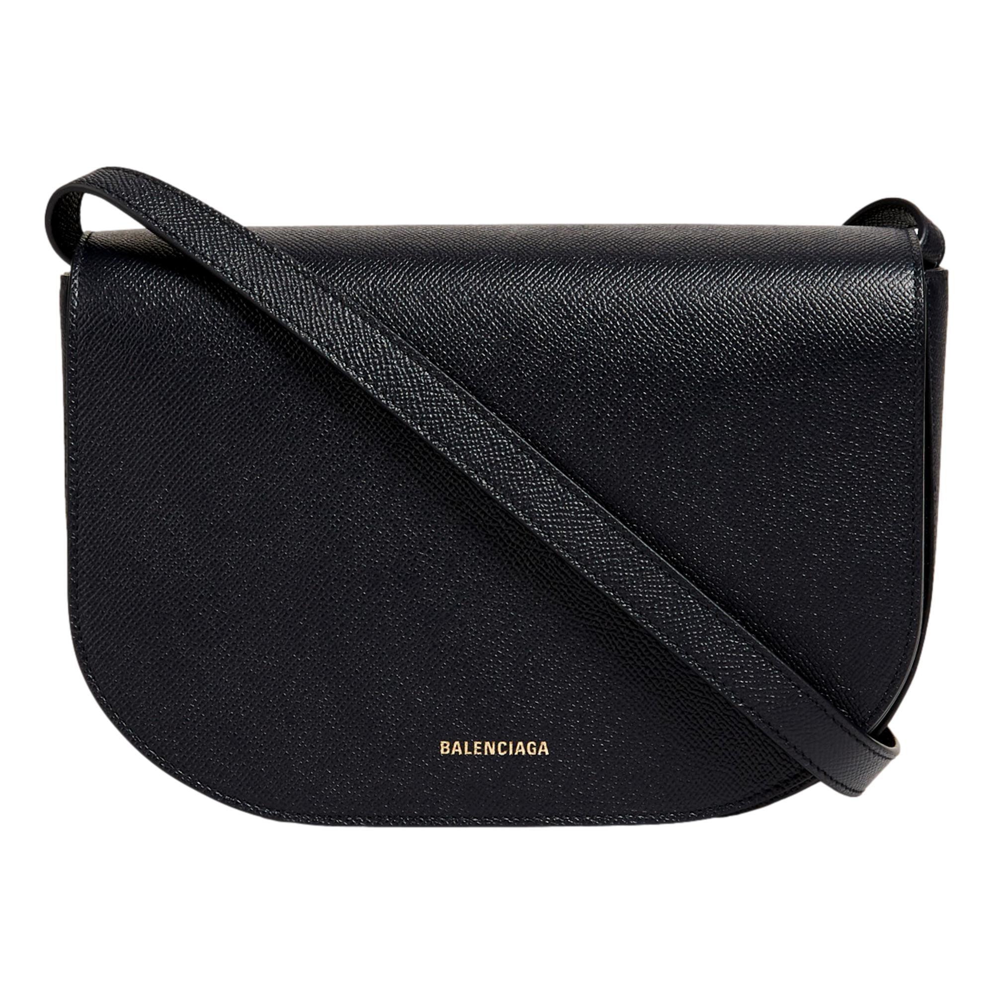 Balenciaga Leather Shoulder Bag - Navy, Elegant & Spacious Design