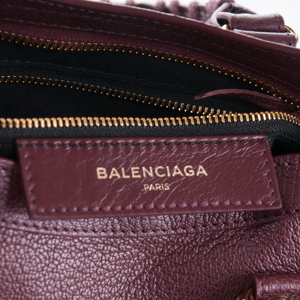 Balenciaga Bag - Prune Purple Leather Shoulder Bag | Stylish & Chic