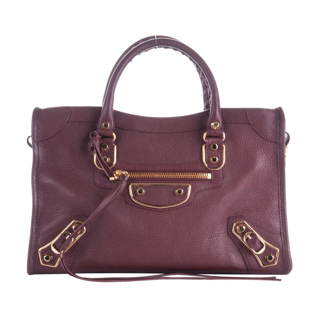 Balenciaga Bag - Prune Purple Leather Shoulder Bag | Stylish & Chic