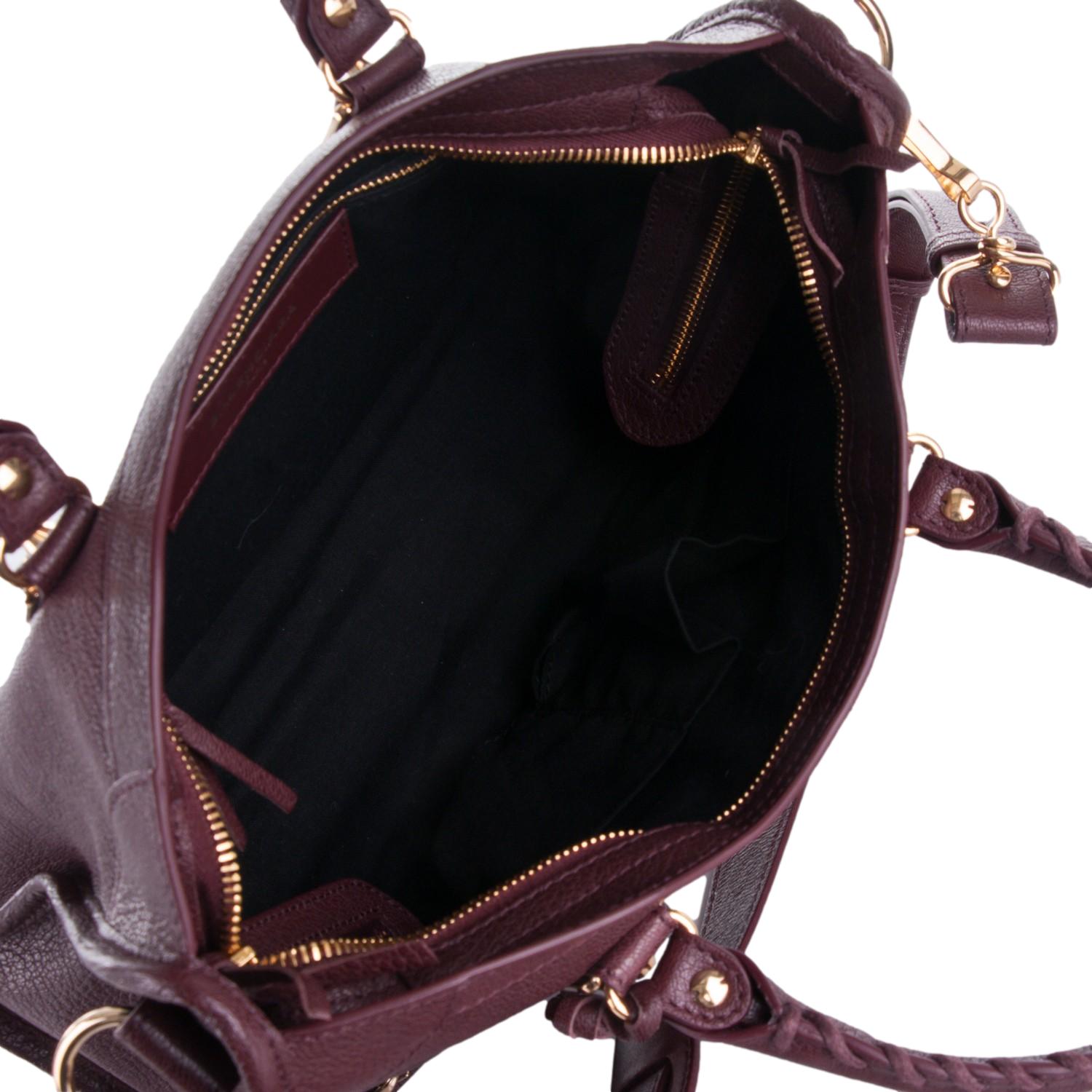 Balenciaga Bag - Prune Purple Leather Shoulder Bag | Stylish & Chic