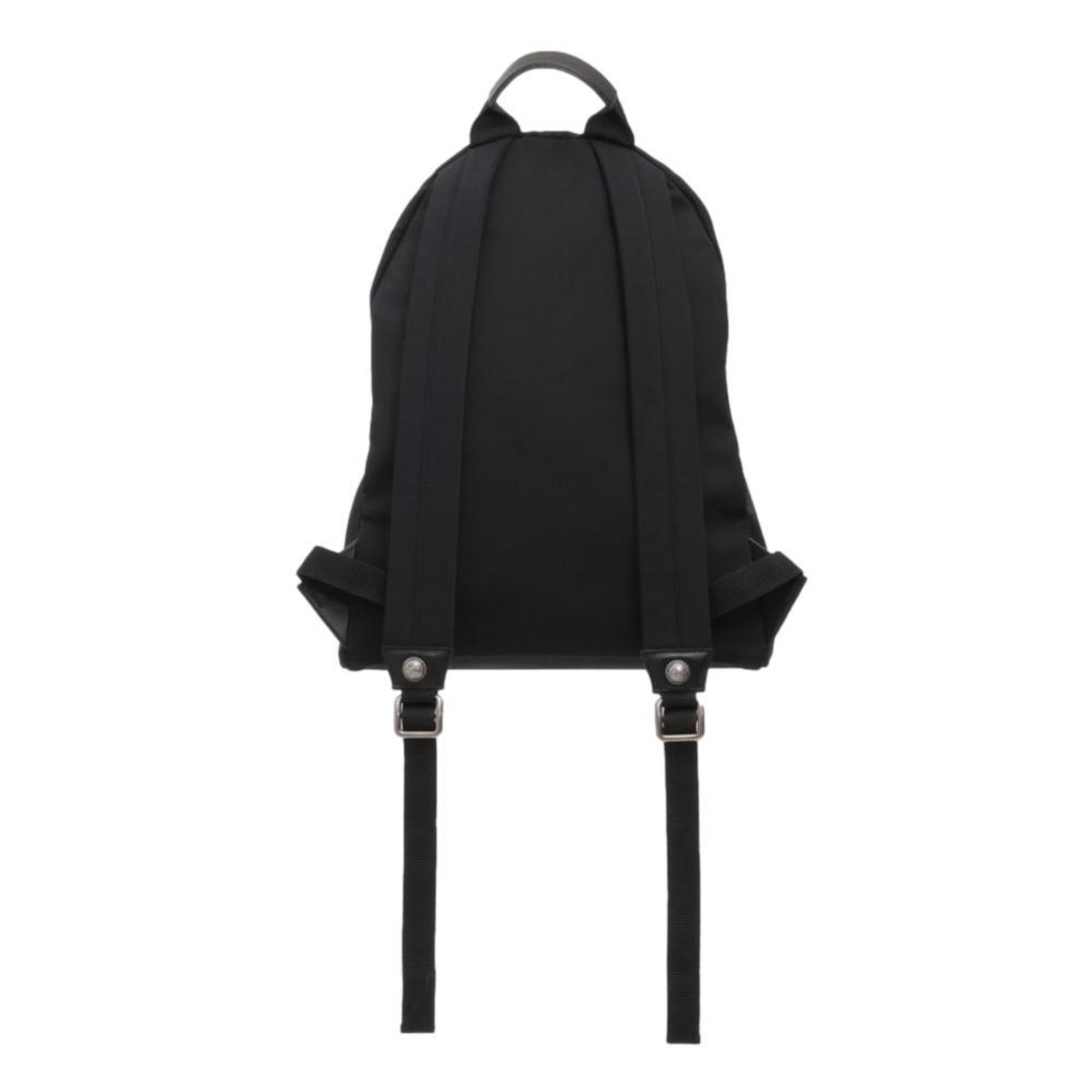 Balmain B-Back Logo Backpack - Sleek Black Nylon & White Accents