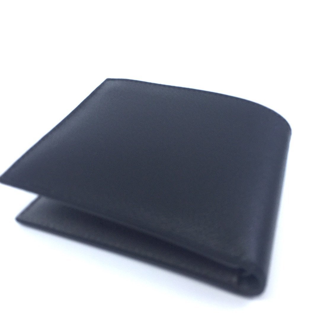 Prada Men's Bifold Wallet - Black/Gray Micro Grain Leather Elegance