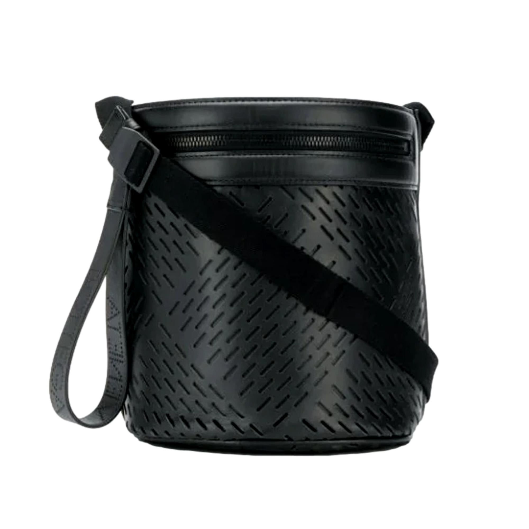 Bottega Veneta Bucket Crossbody Bag - Stylish Perforated Leather