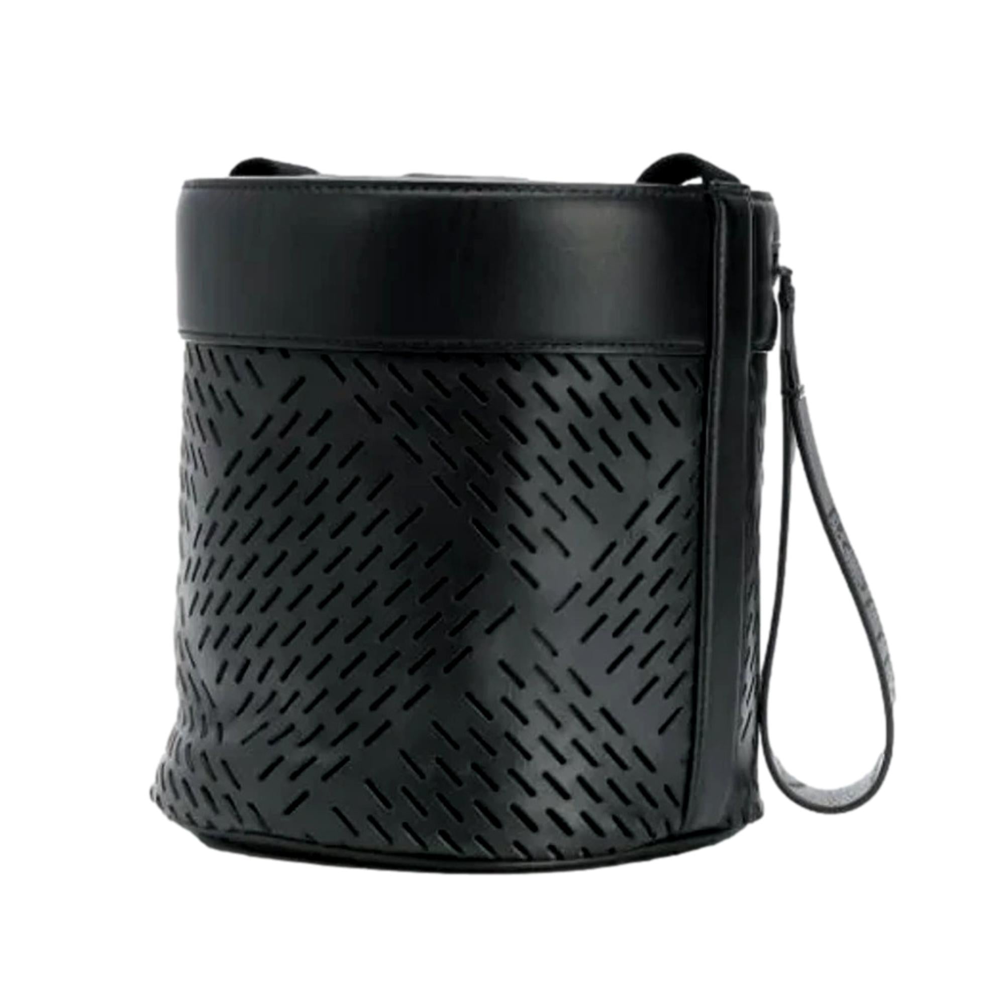 Bottega Veneta Bucket Crossbody Bag - Stylish Perforated Leather