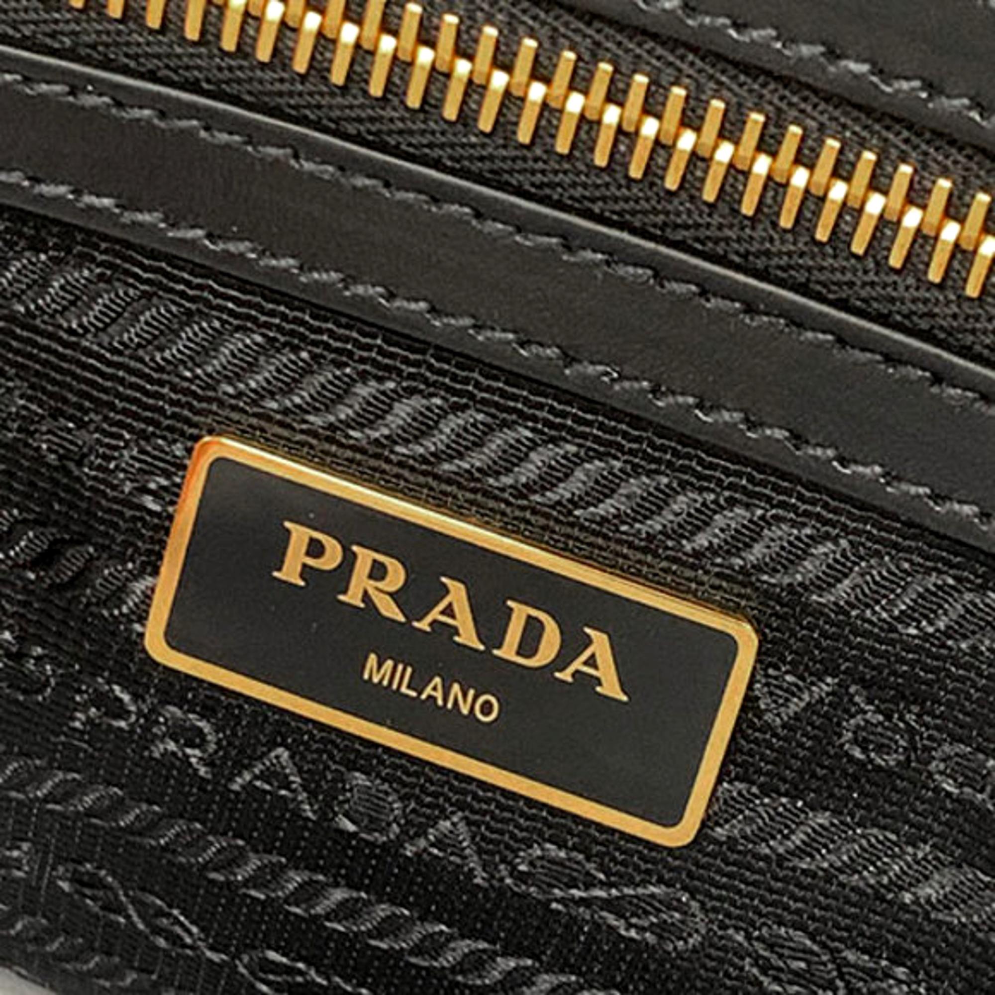 Prada Black Canvas Satchel: Stylish & Versatile Leather Trim Bag