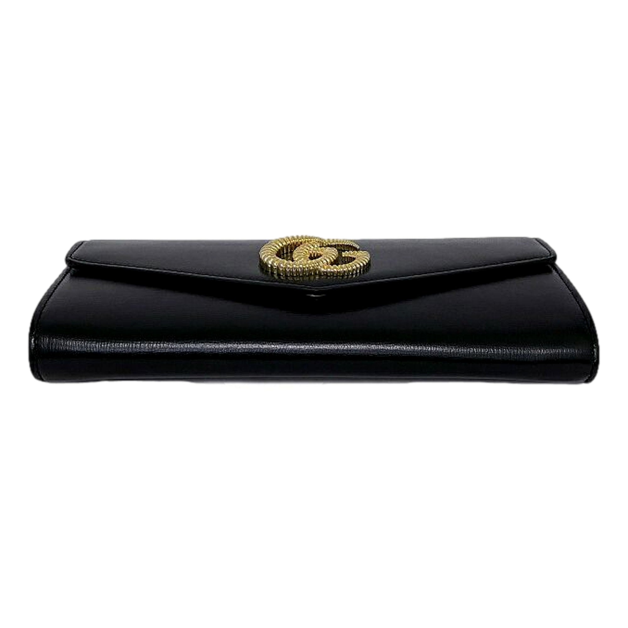 Gucci GG Black Leather Clutch - Elegant & Versatile Accessory