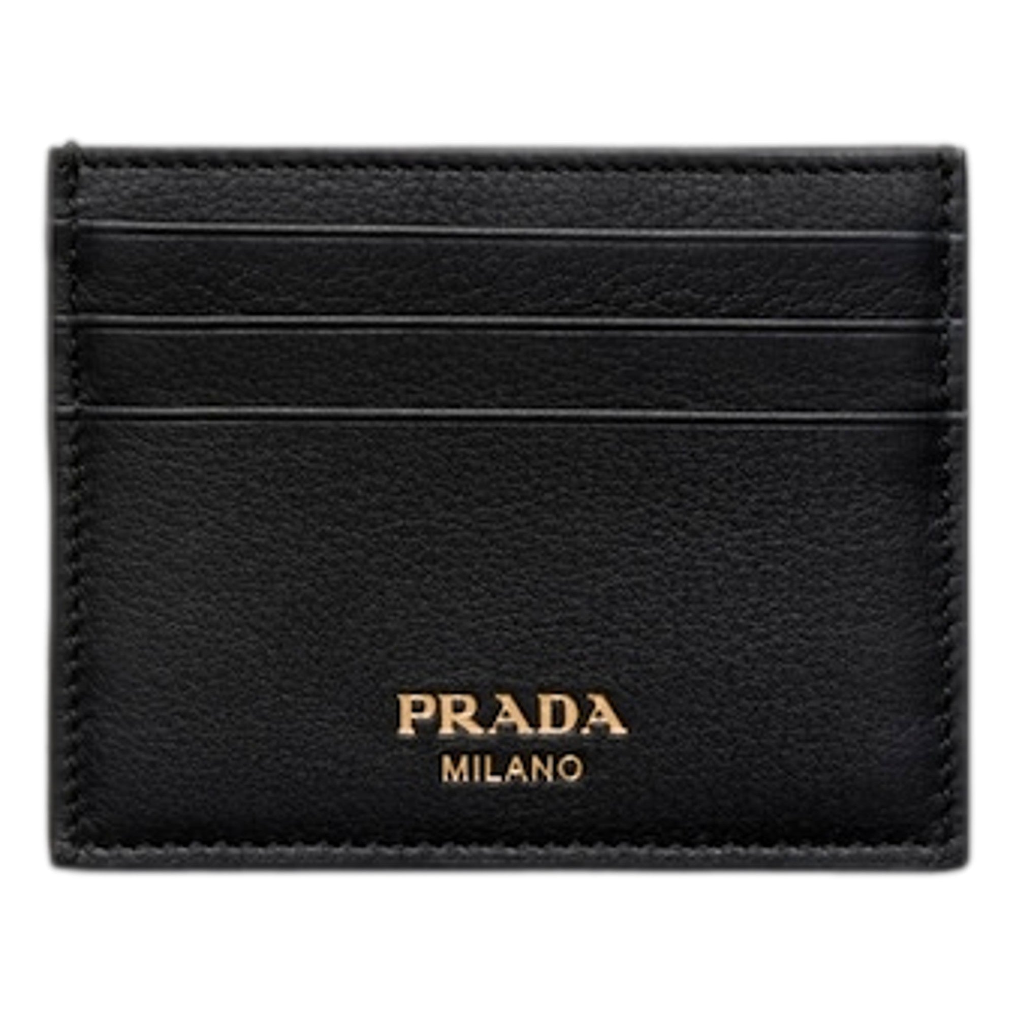 Prada Leather Card Holder - Sleek, Elegant, and Durable Design