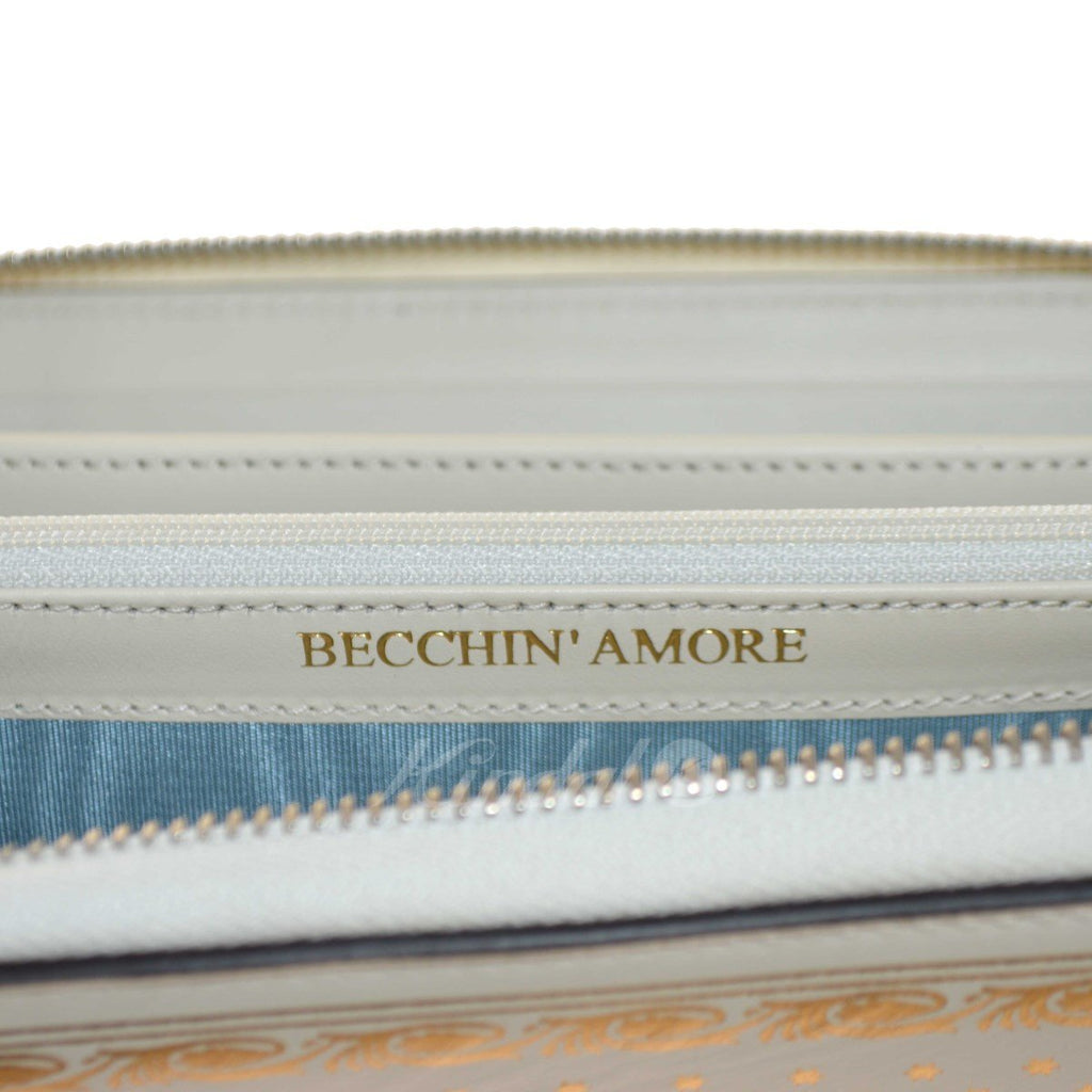 Gucci Sega Stars Wallet: White Leather & Gold Elegance for Everyday