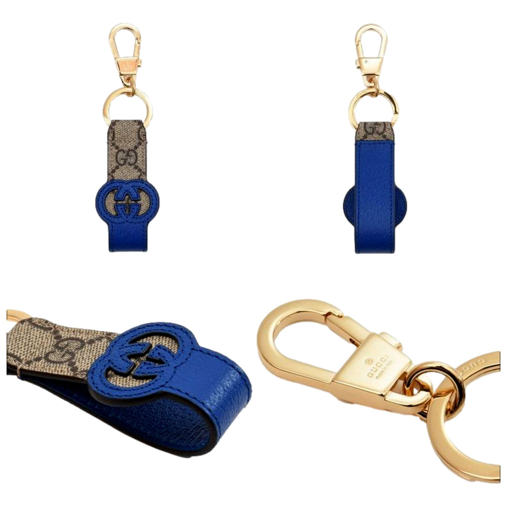 Gucci GG Supreme Canvas Keychain Charm - Elegance Meets Style