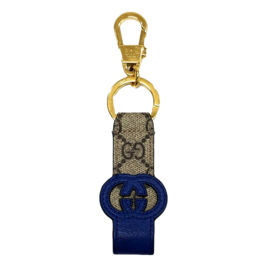 Gucci GG Supreme Canvas Keychain Charm - Elegance Meets Style