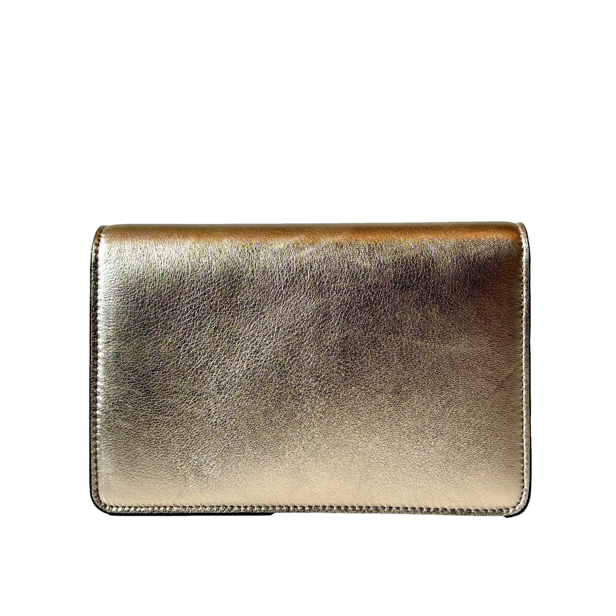 Clutch Bag, Crossbody Bag - Jimmy Choo Luxury Metal Gold Bag