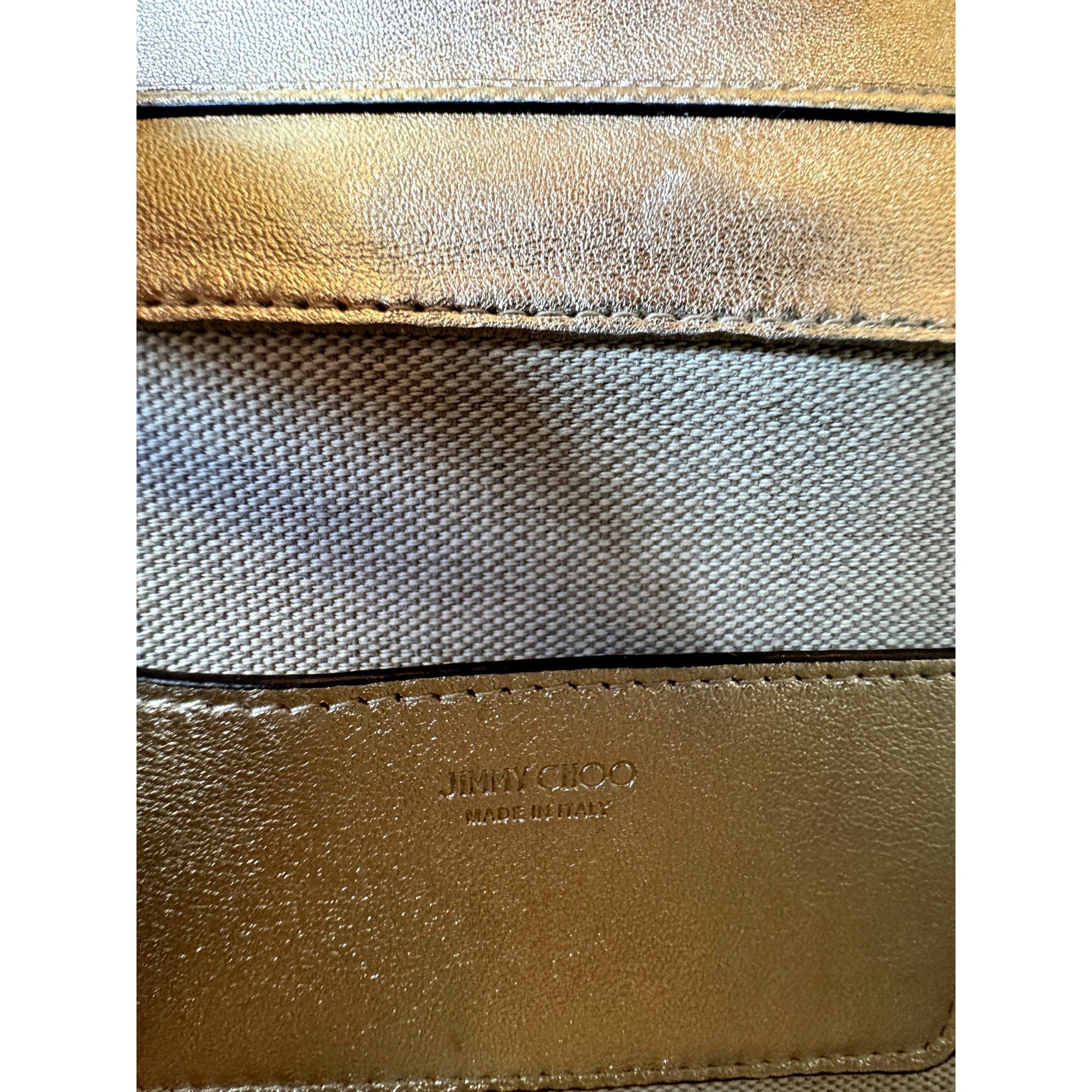 Clutch Bag, Crossbody Bag - Jimmy Choo Luxury Metal Gold Bag