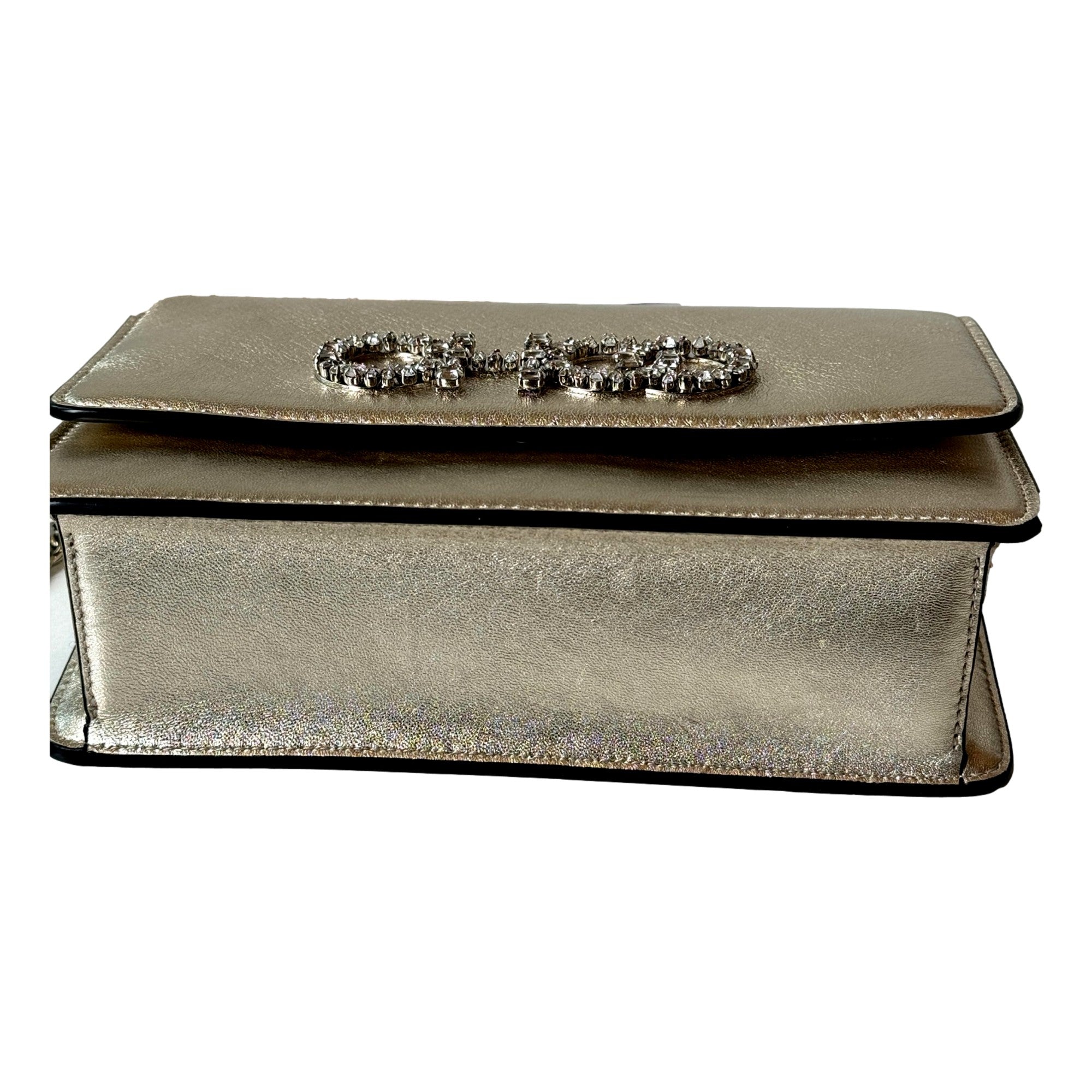 Clutch Bag, Crossbody Bag - Jimmy Choo Luxury Metal Gold Bag
