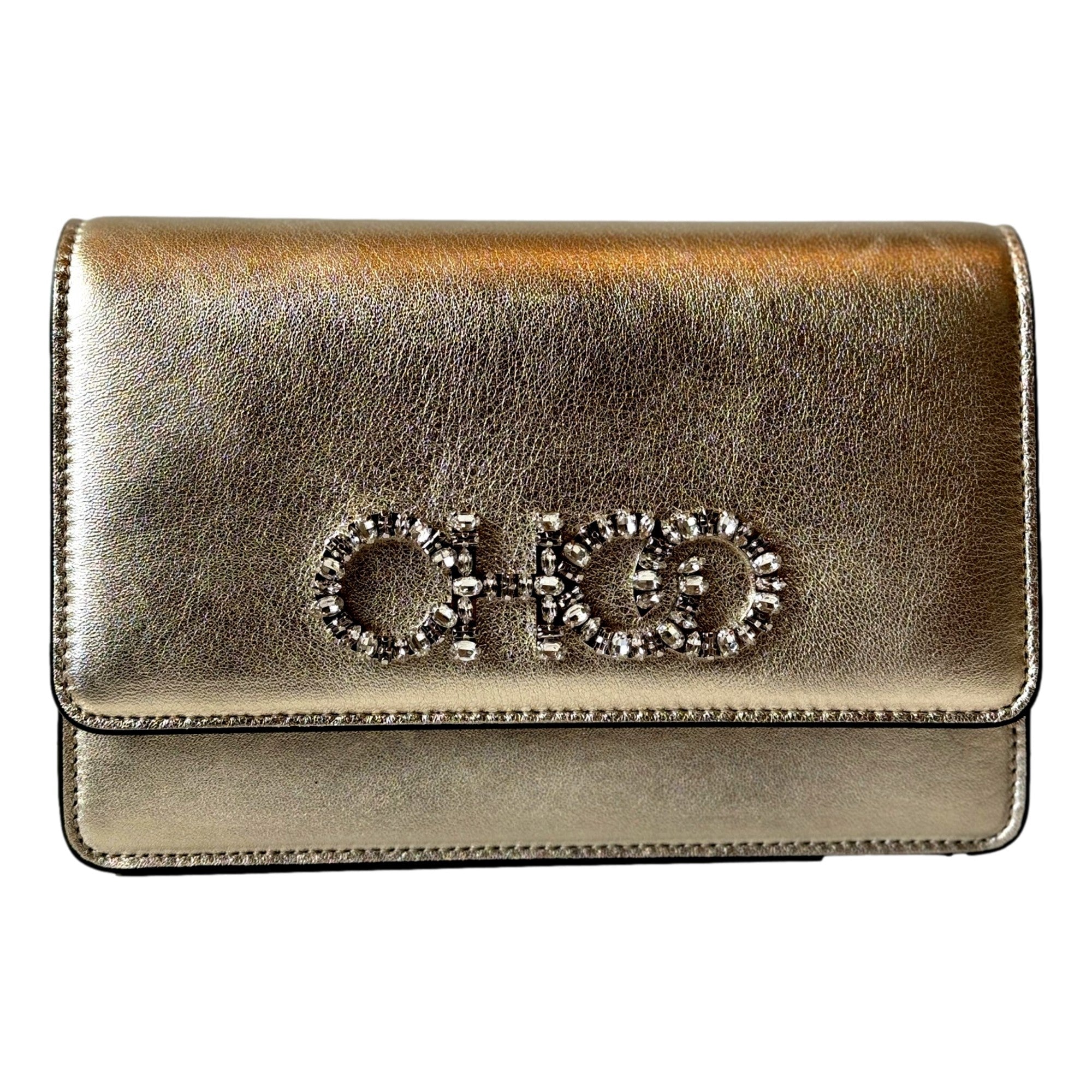 Clutch Bag, Crossbody Bag - Jimmy Choo Luxury Metal Gold Bag