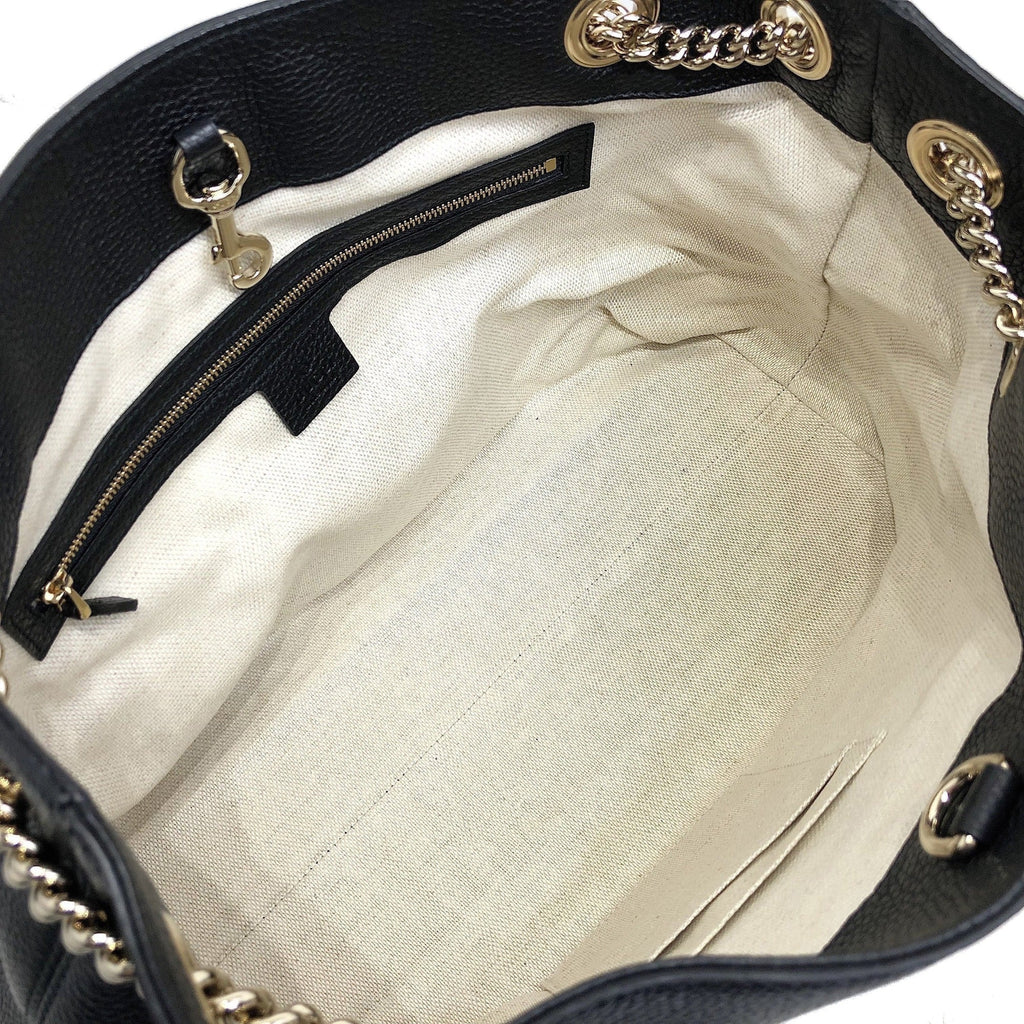 Gucci GG Medium Soho Black Shoulder Bag - Luxury Meets Practicality