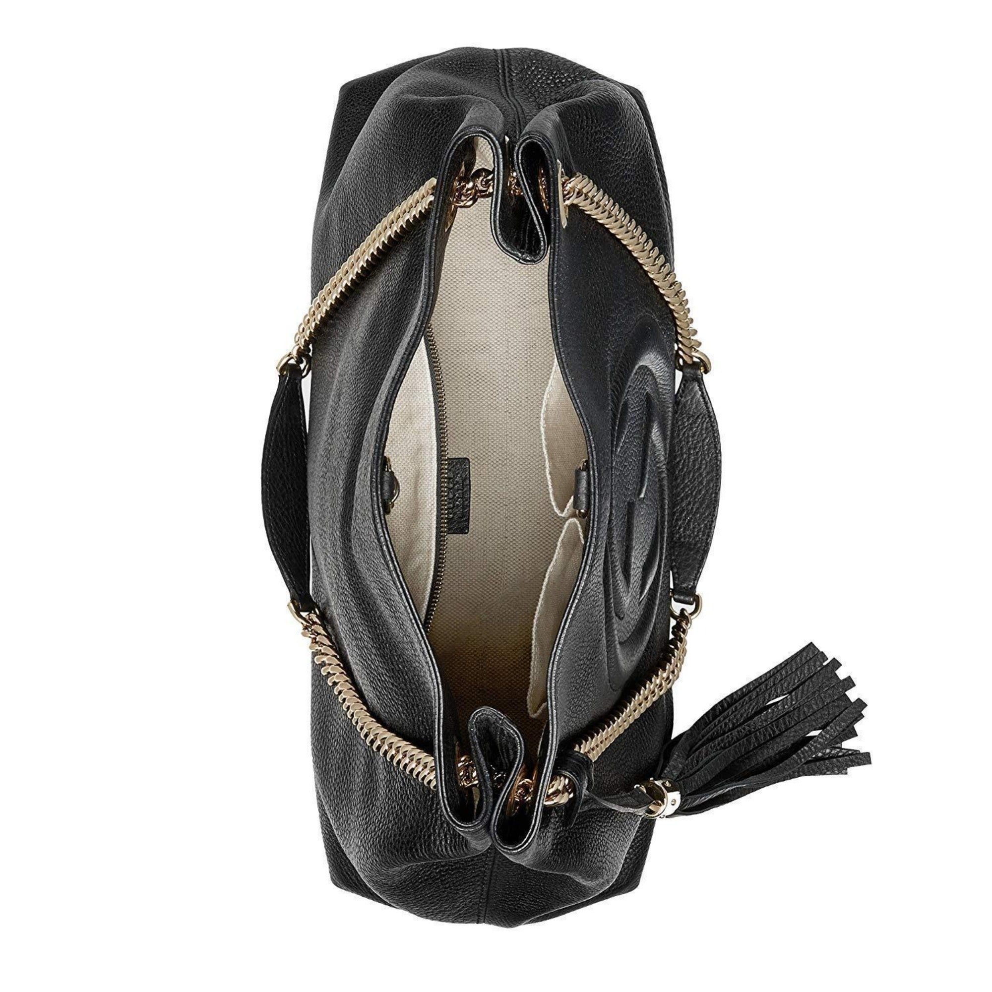 Gucci GG Medium Soho Black Shoulder Bag - Luxury Meets Practicality