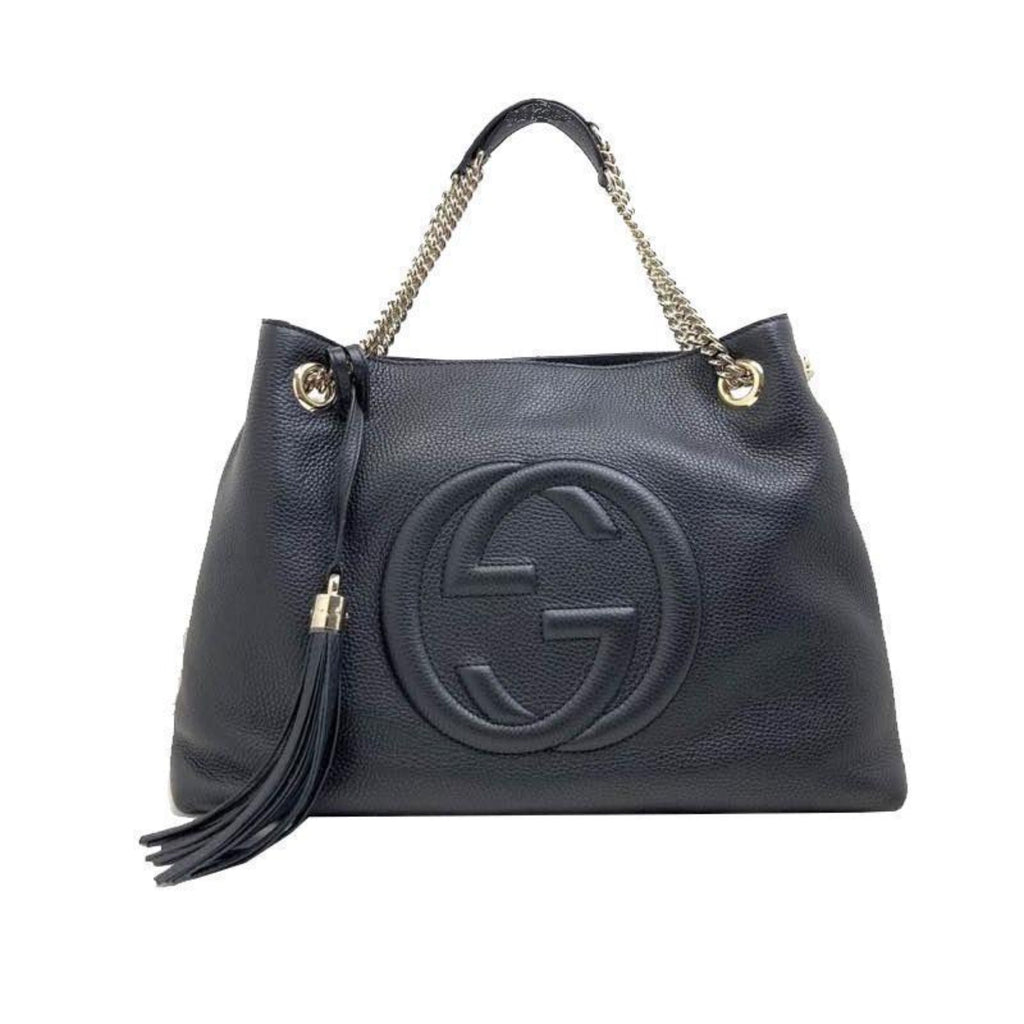 Gucci GG Medium Soho Black Shoulder Bag - Luxury Meets Practicality