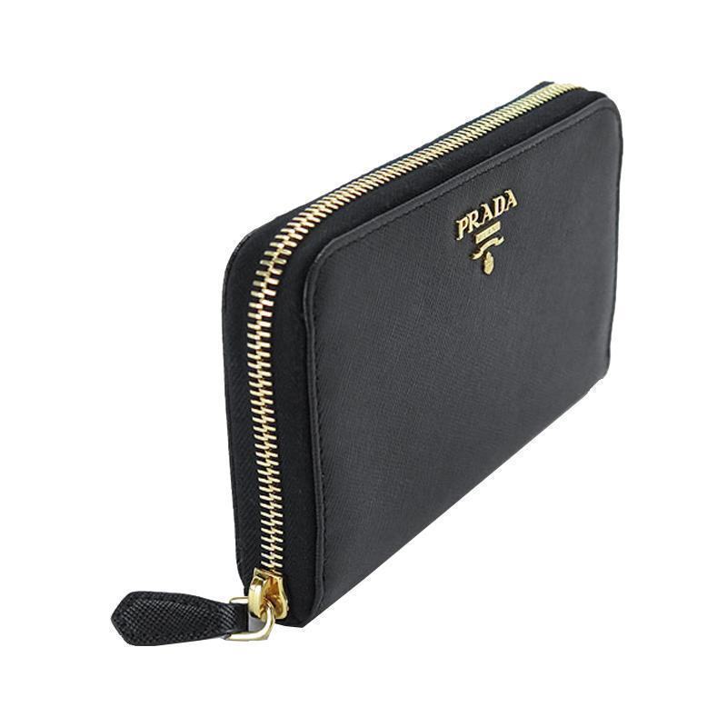 Prada Women's Black Saffiano Wallet - Stylish, Compact & Practical