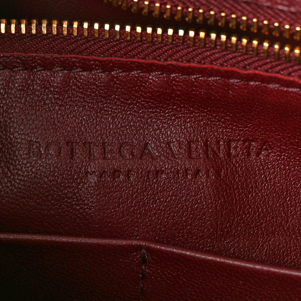 Stylish Women's Shoulder Bag - Bottega Veneta Marie in Bordeaux Red